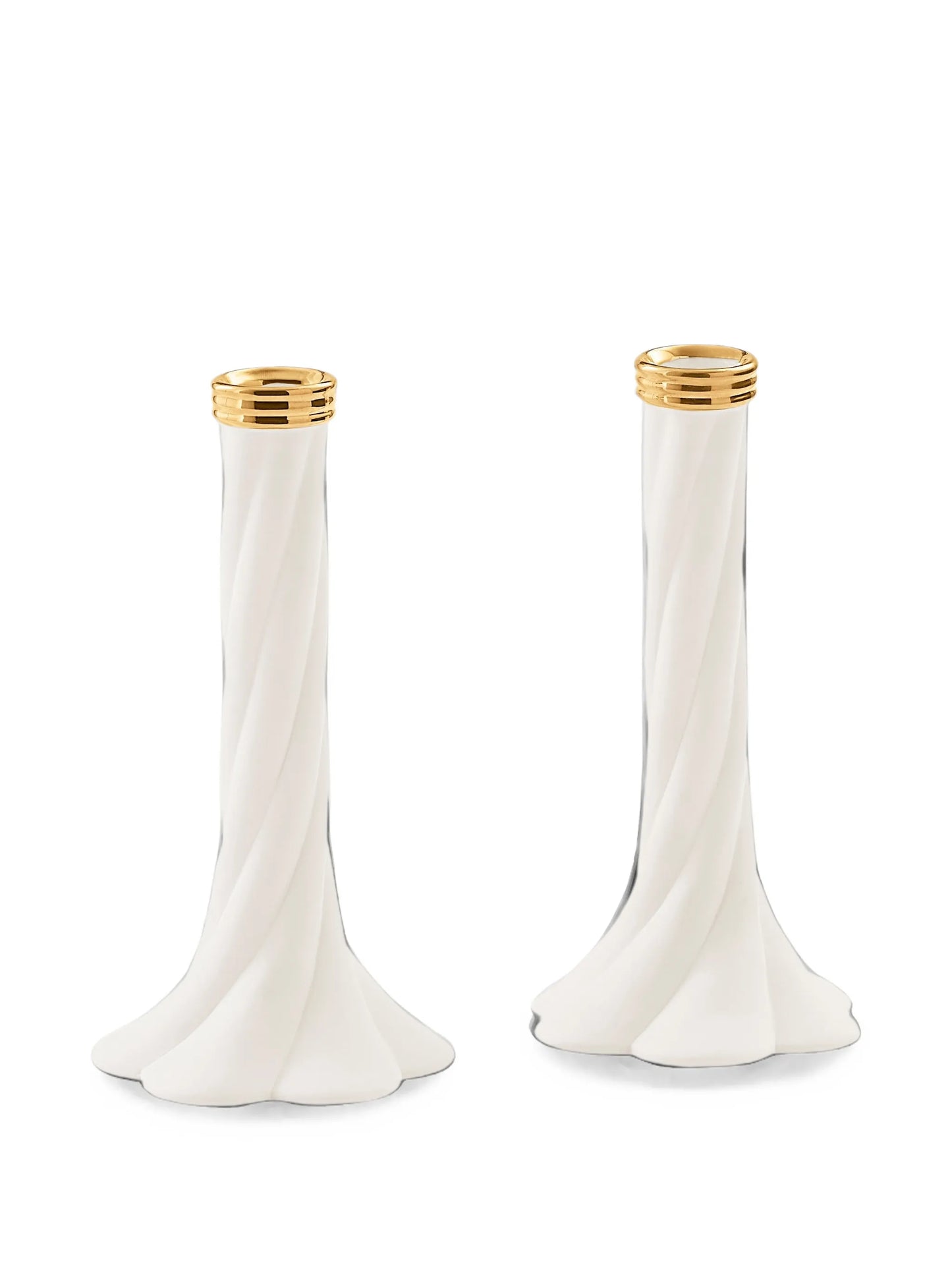Geneva twisted candlestick holders (set of two)