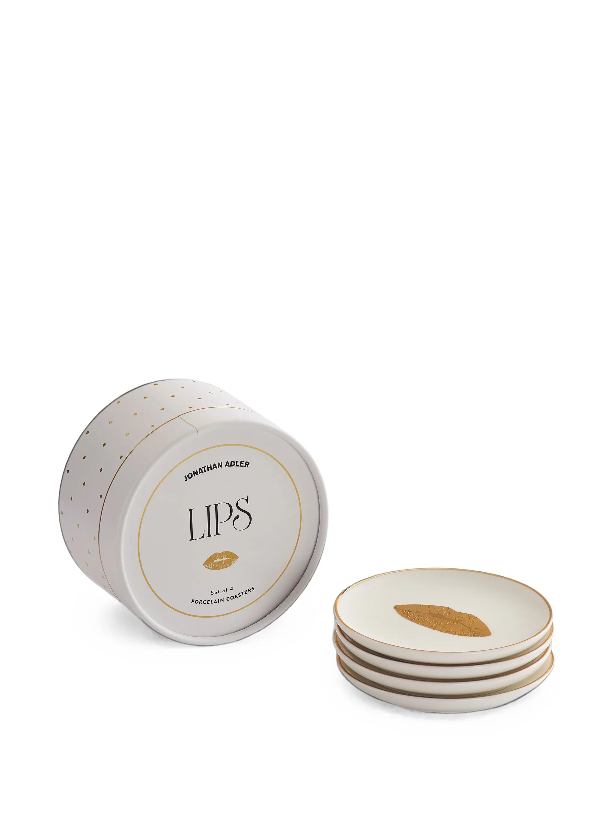 Lips coasters set (set of four)