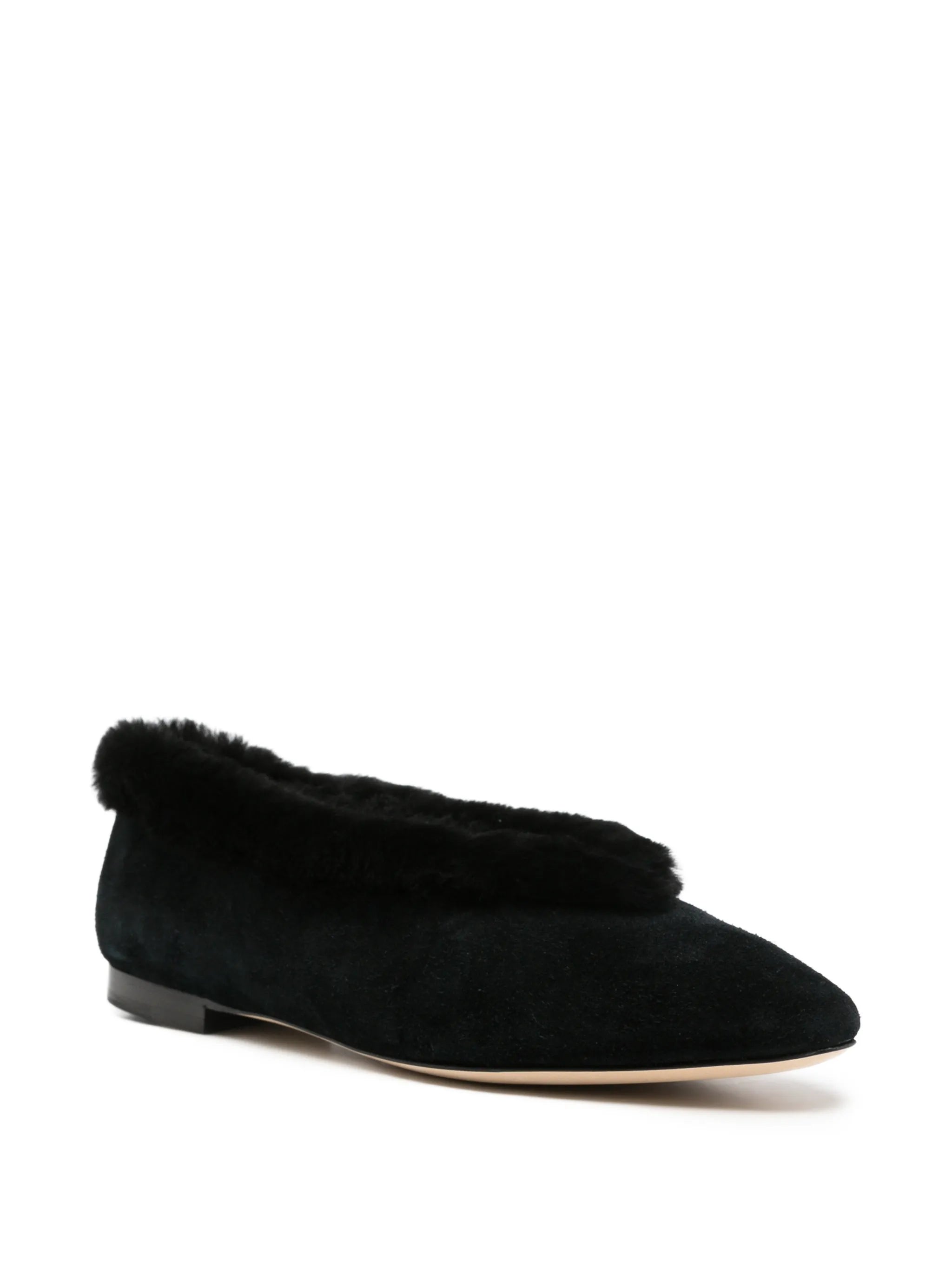 Margot shearling ballet flats