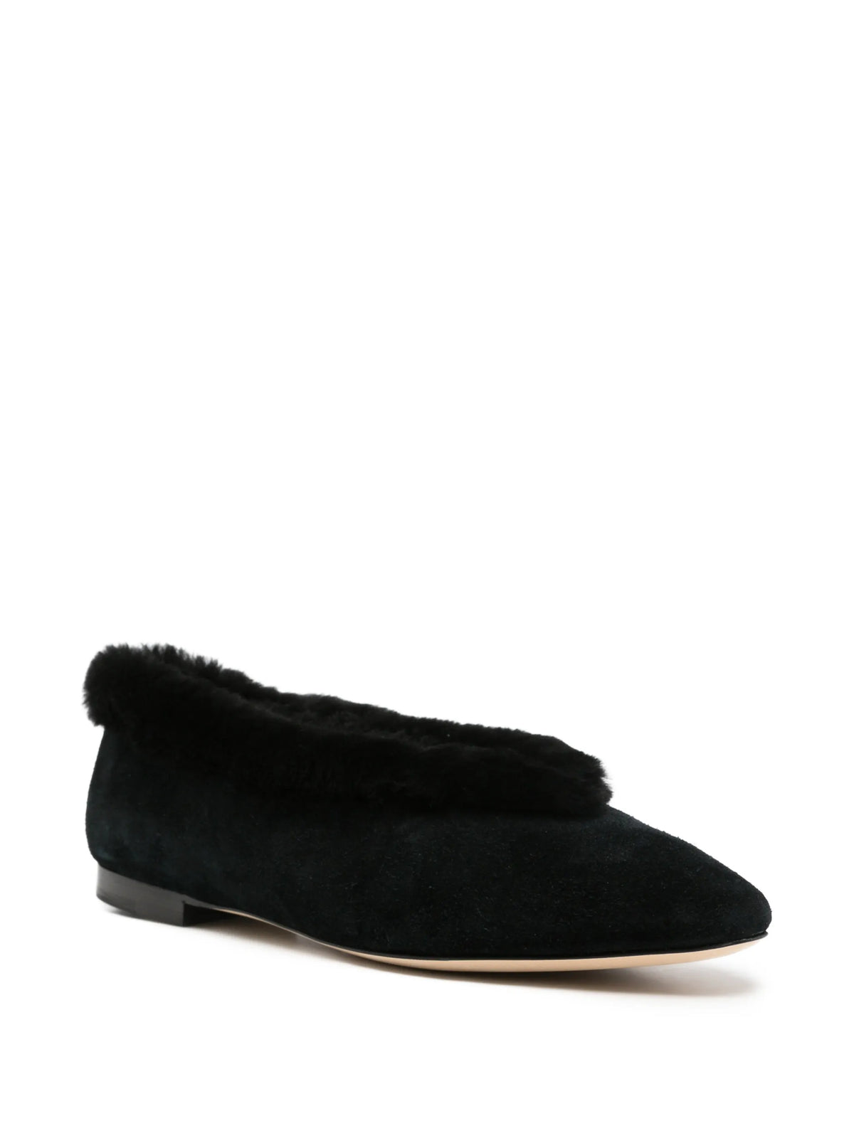 Margot shearling ballet flats
