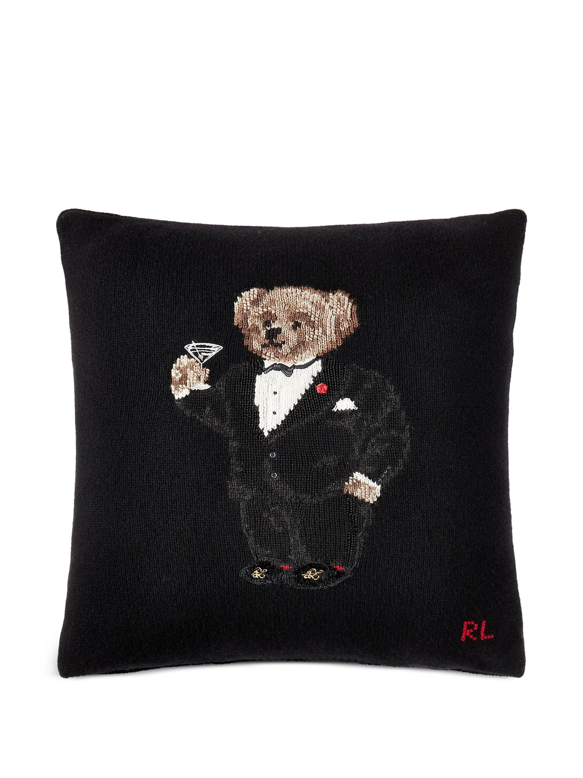 Martini Polo Bear cushion