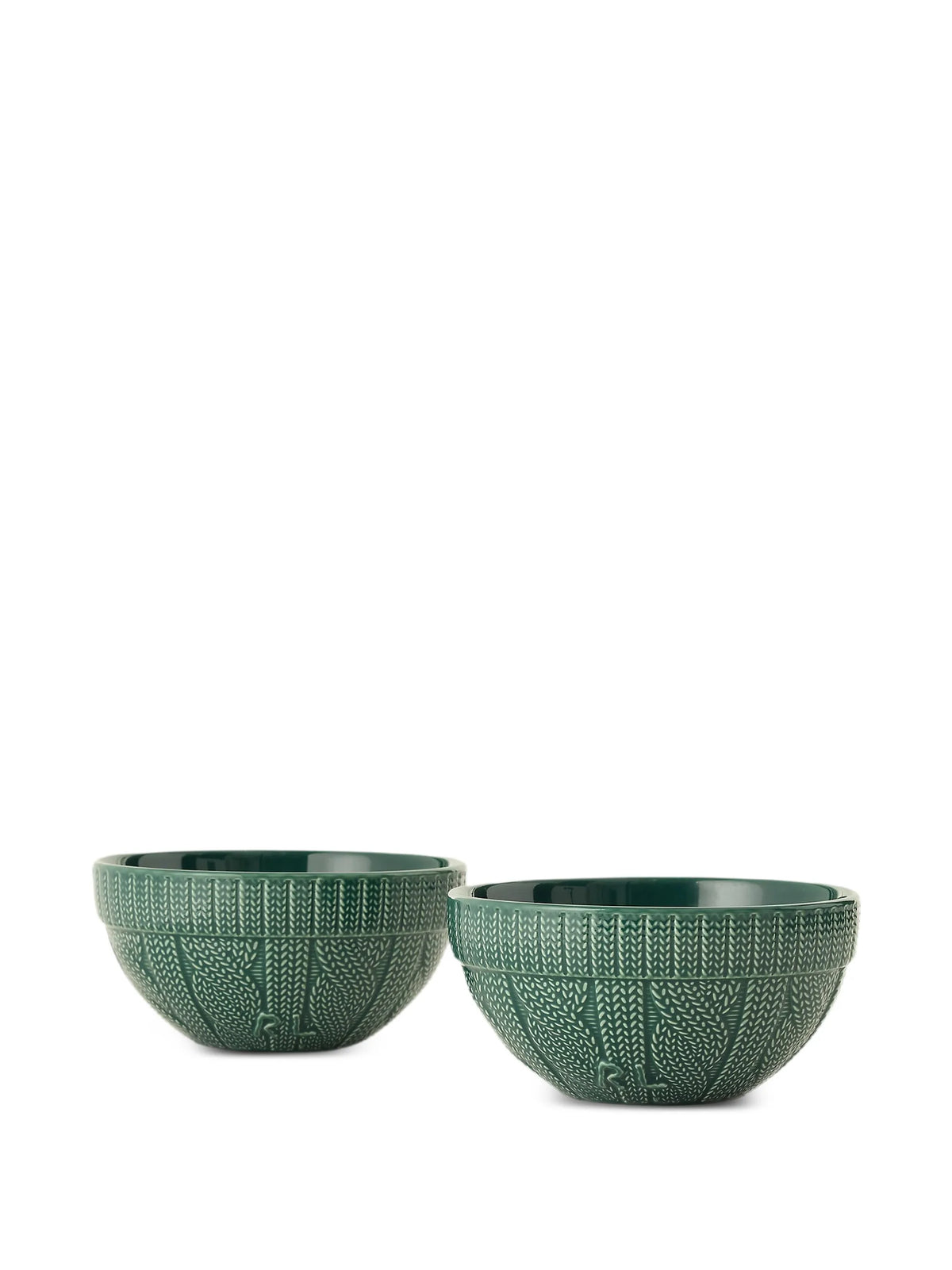 cable-knit cereal bowls (set of two)