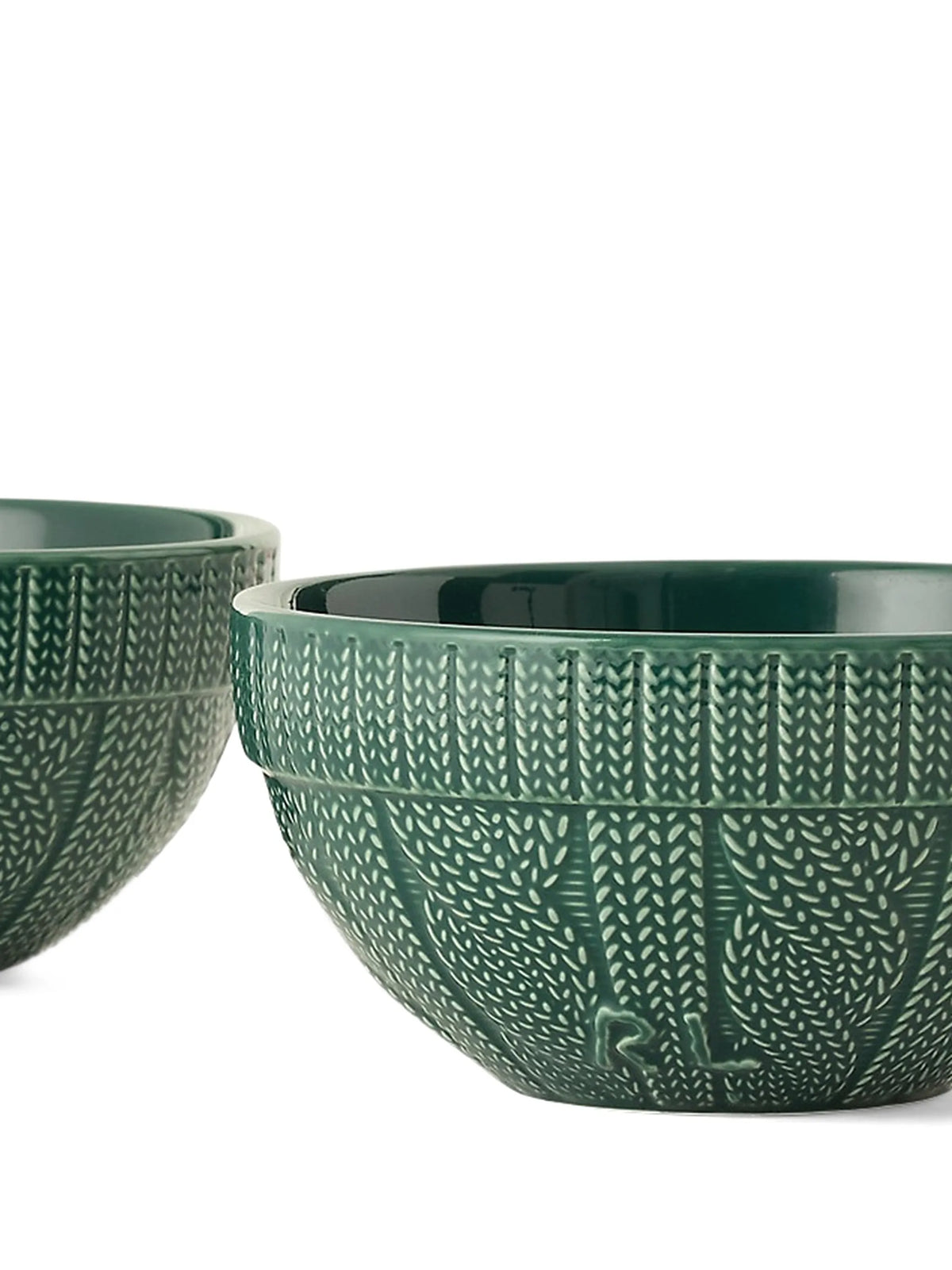 cable-knit cereal bowls (set of two)