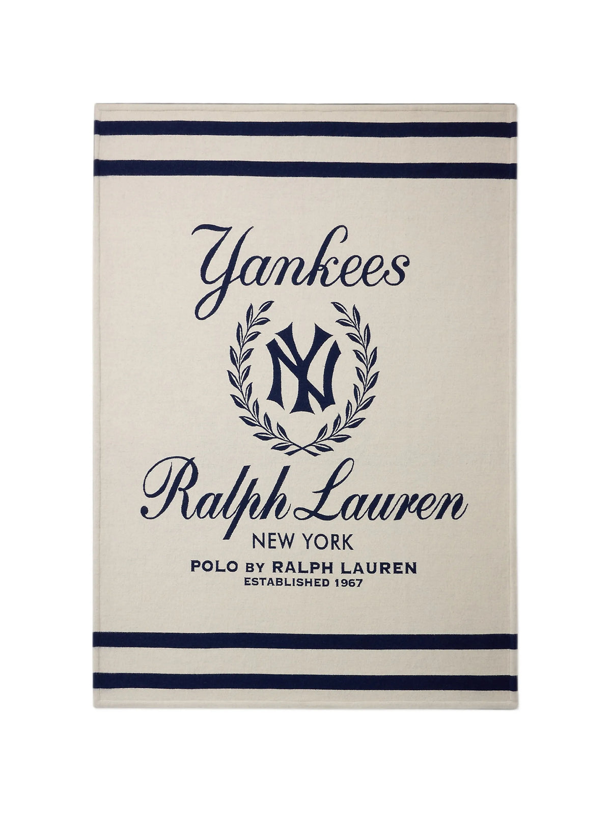 x New York Yankees logo-print throw blanket