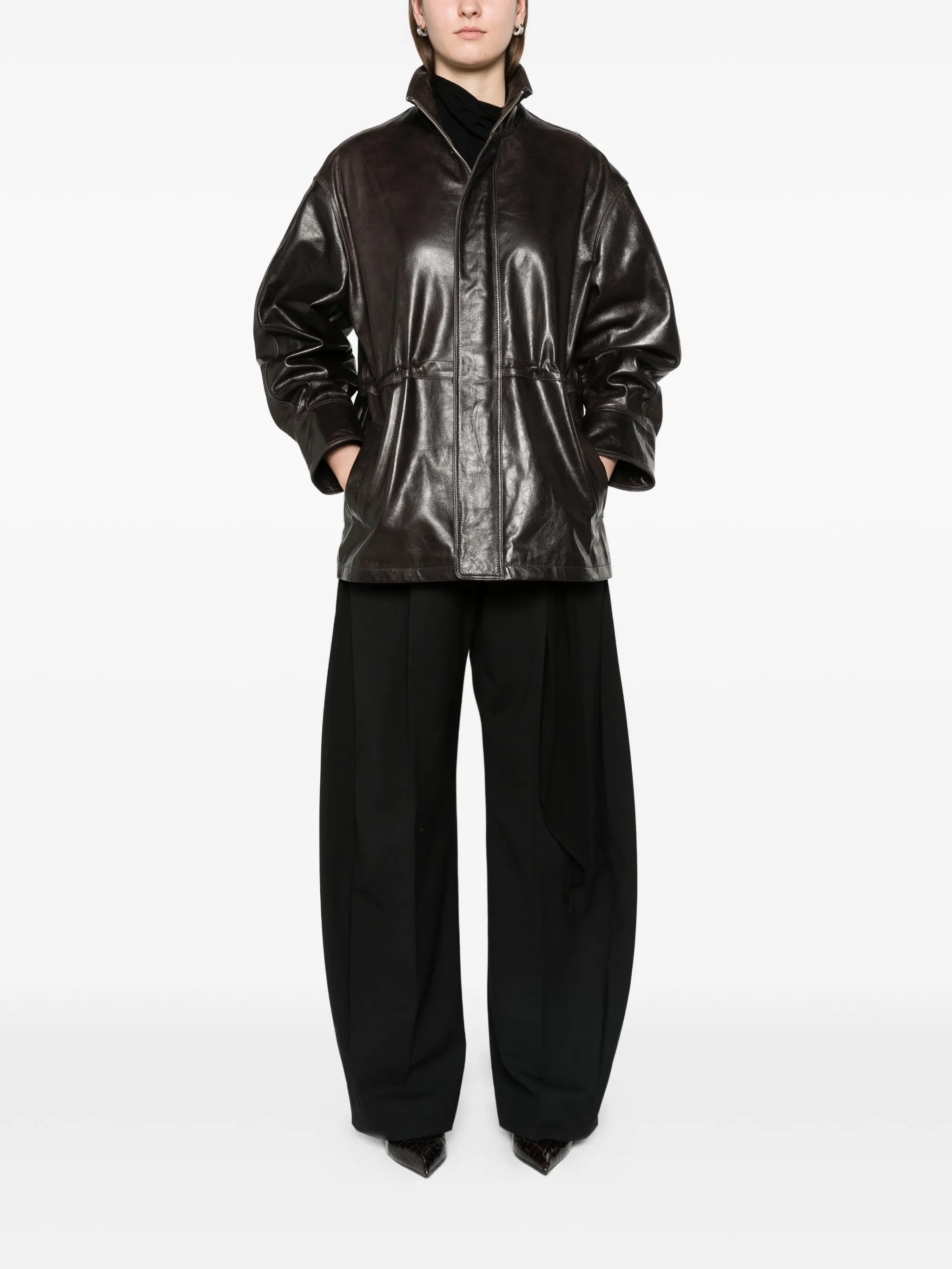 Alia leather jacket