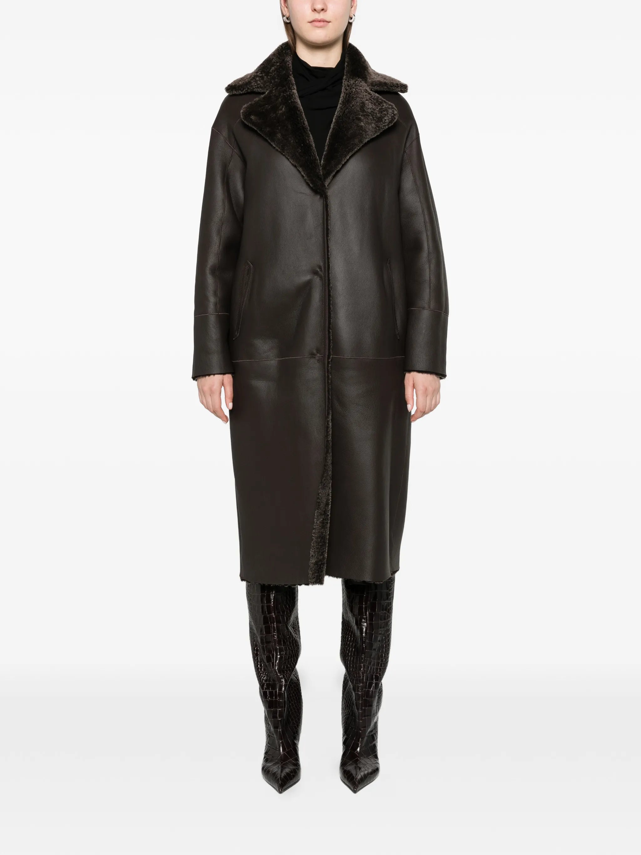 Ines faux-fur coat