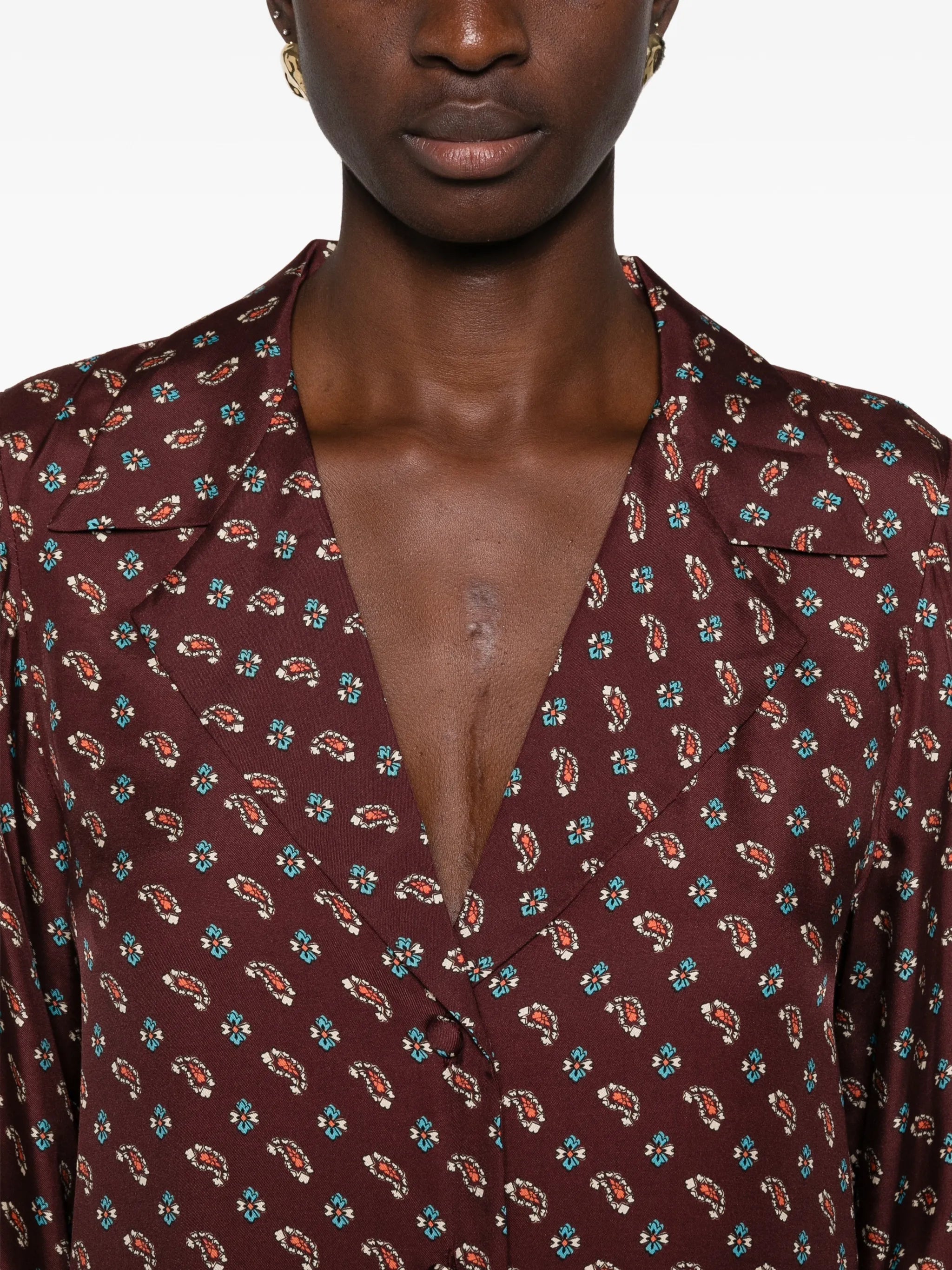 Rania paisley-print shirt