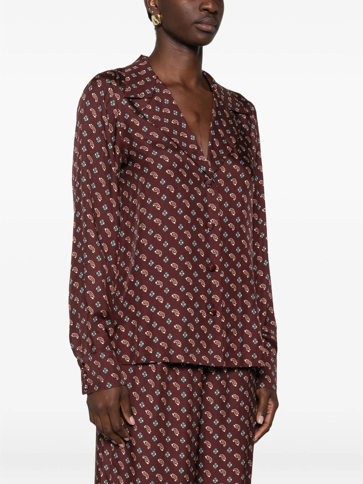 Rania paisley-print shirt