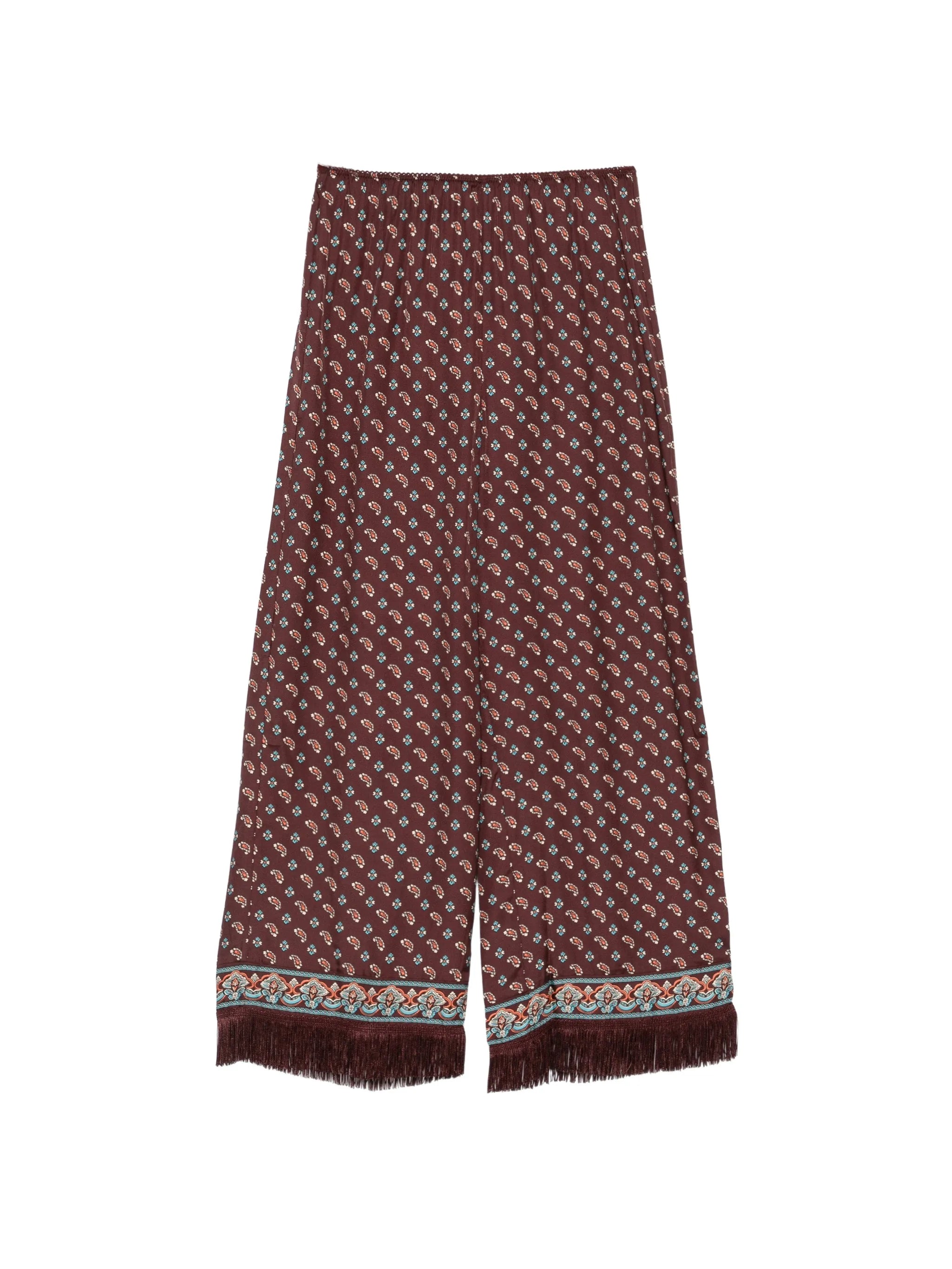 Lavona paisley-print trousers