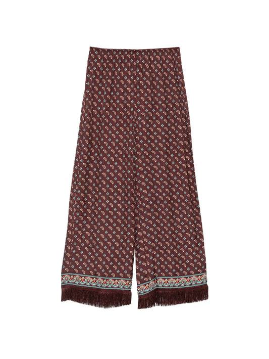 Lavona paisley-print trousers