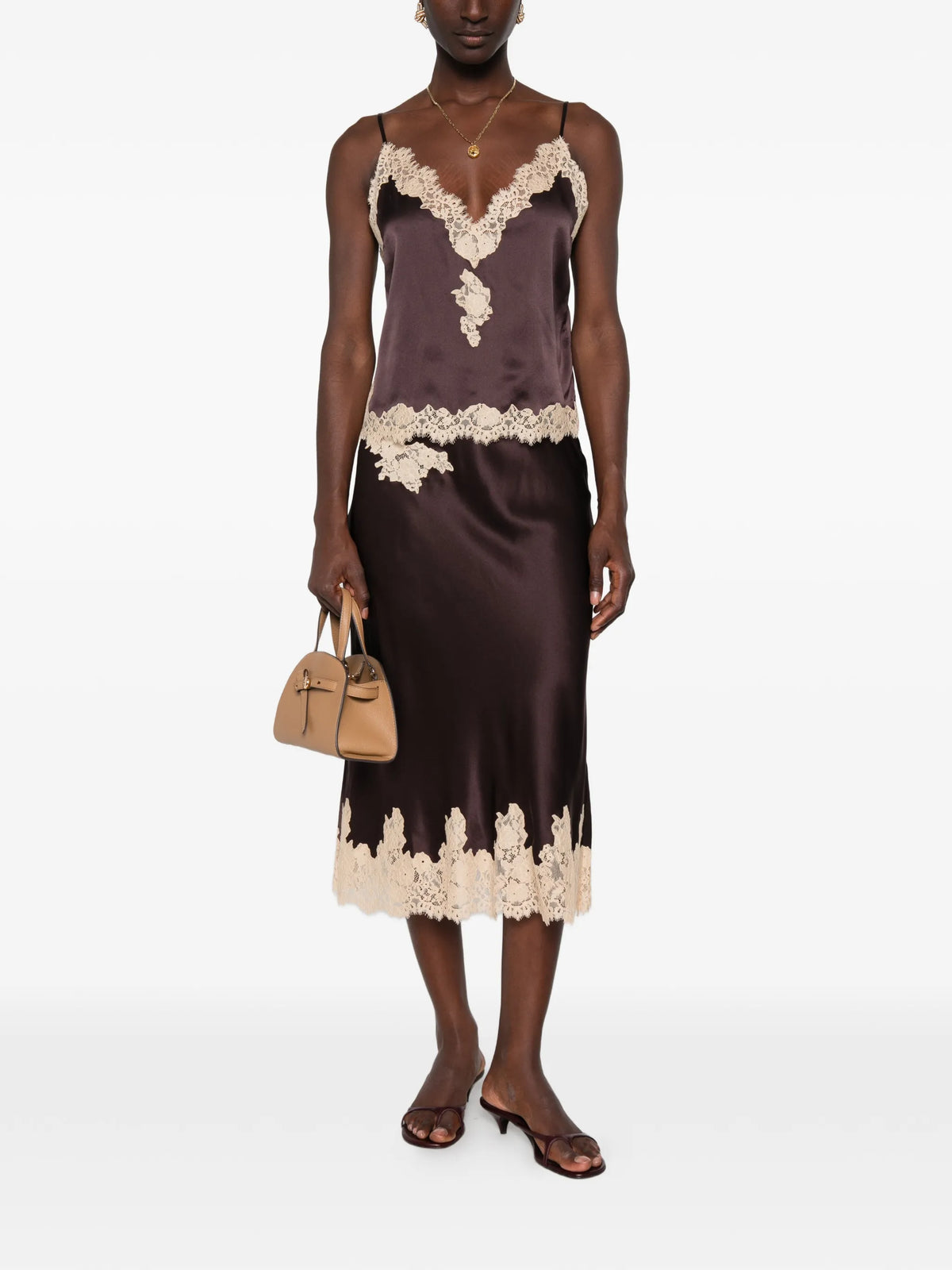 Kira lace-trim top