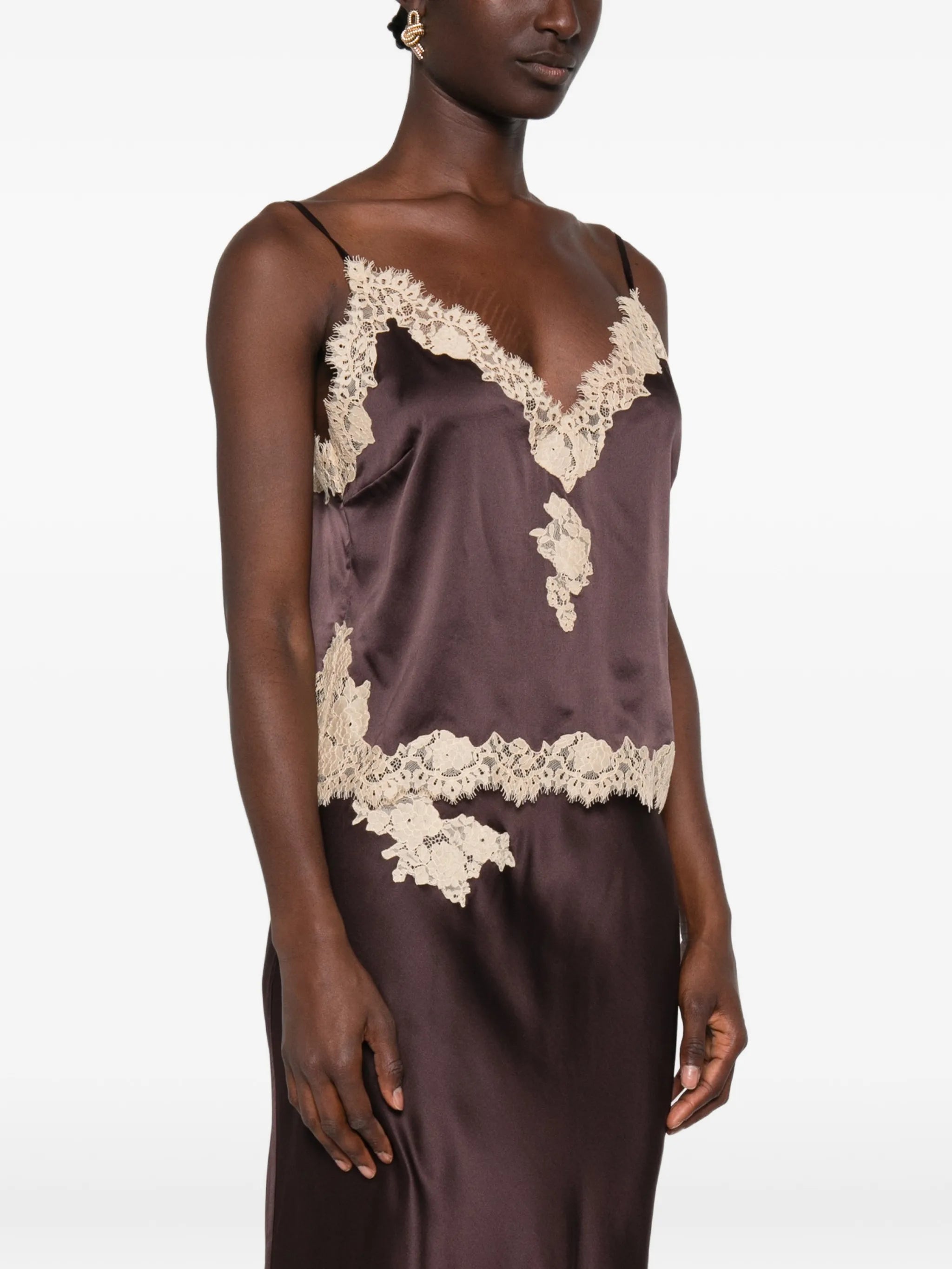 Kira lace-trim top