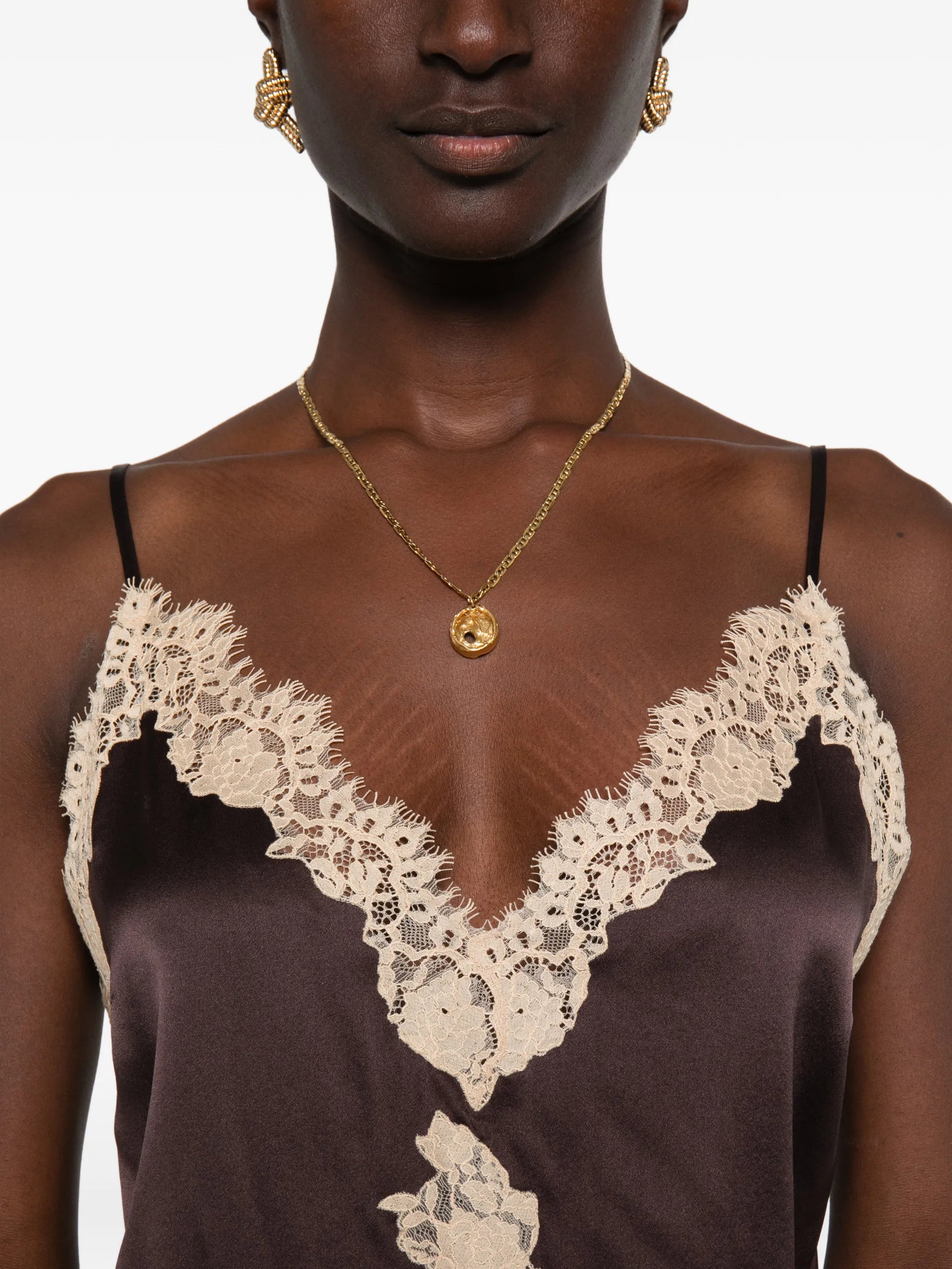 Kira lace-trim top