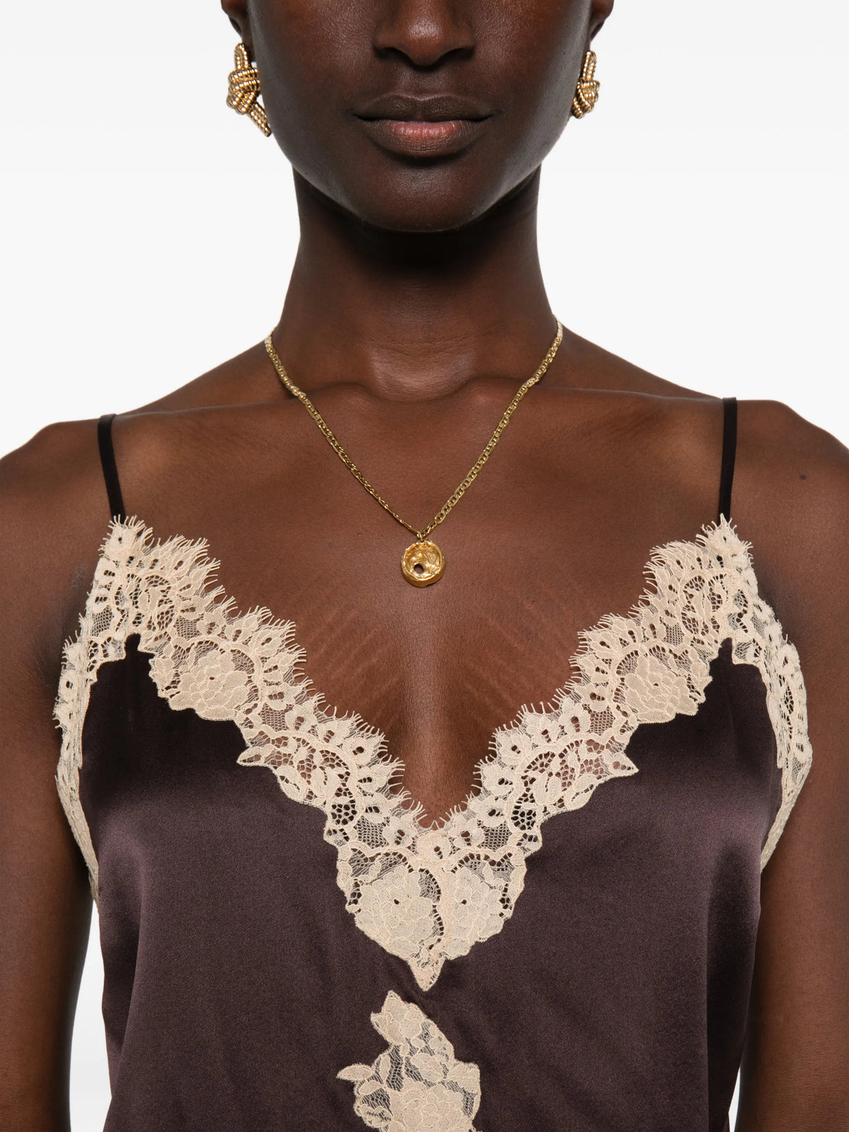 Kira lace-trim top