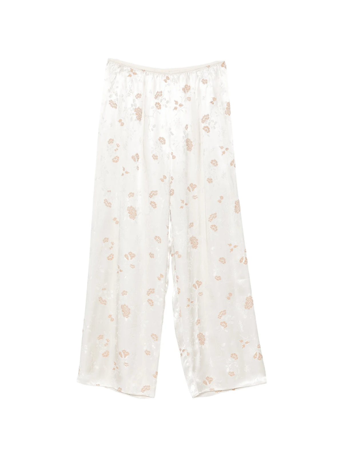Lavona floral-jacquard trousers