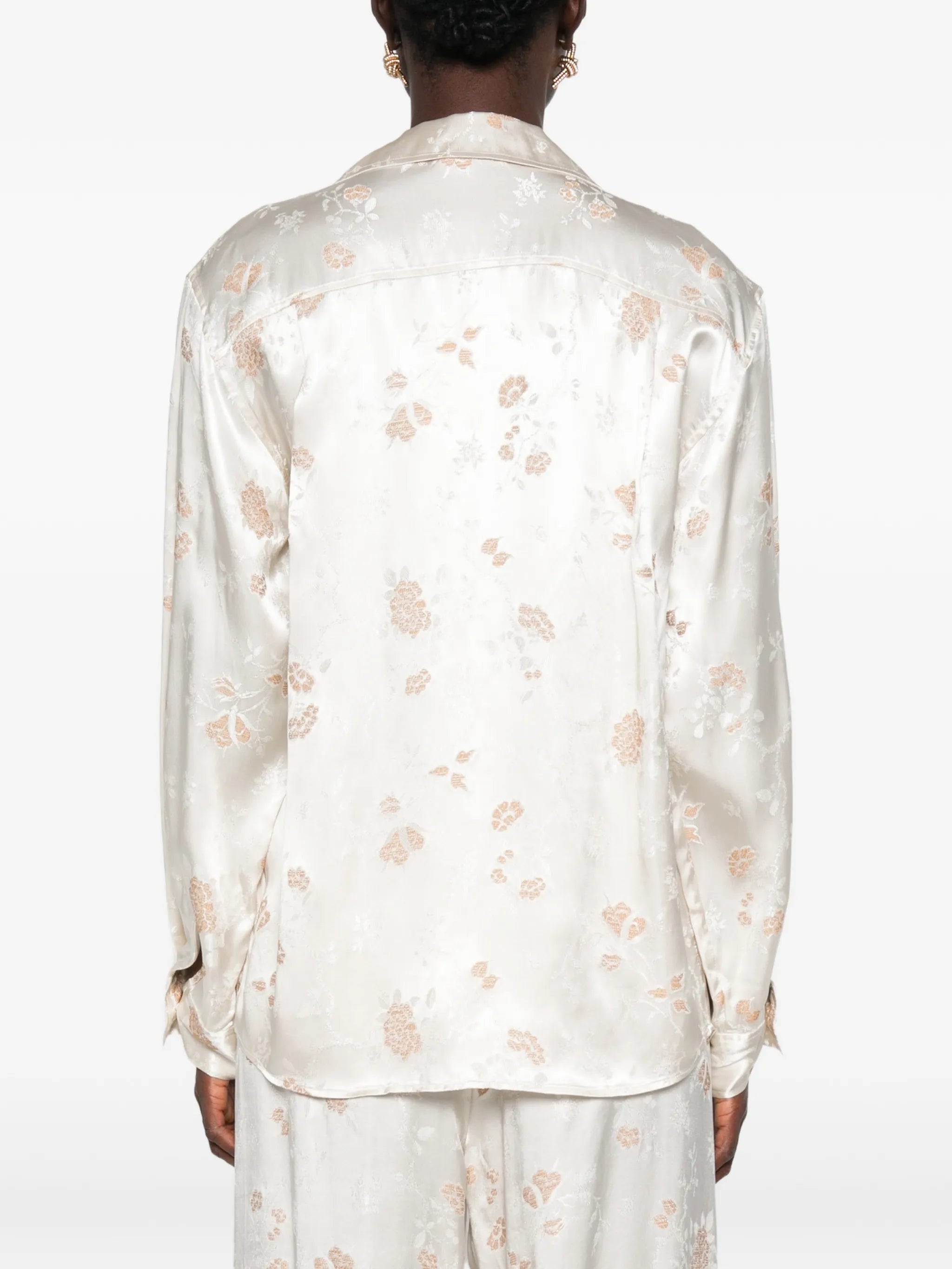 Maurise floral-jacquard shirt