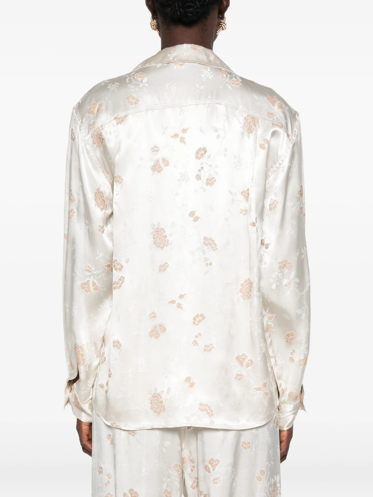 Maurise floral-jacquard shirt