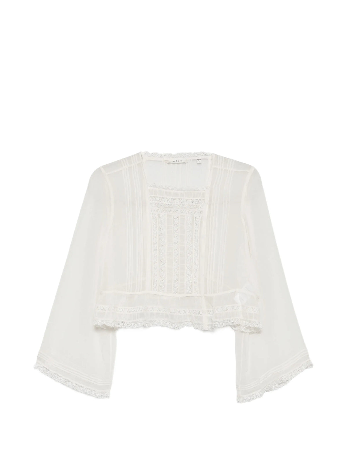 Elodine lace-trim blouse