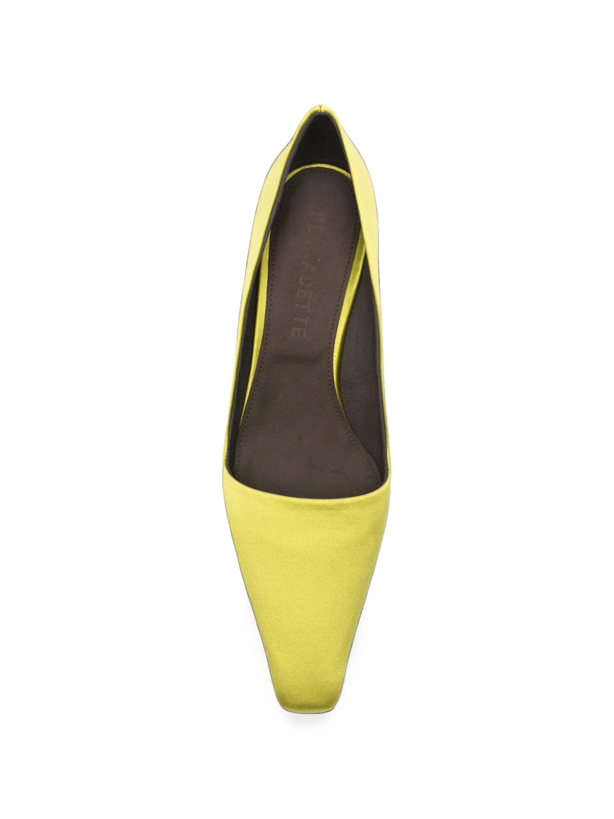 satin heeled pumps