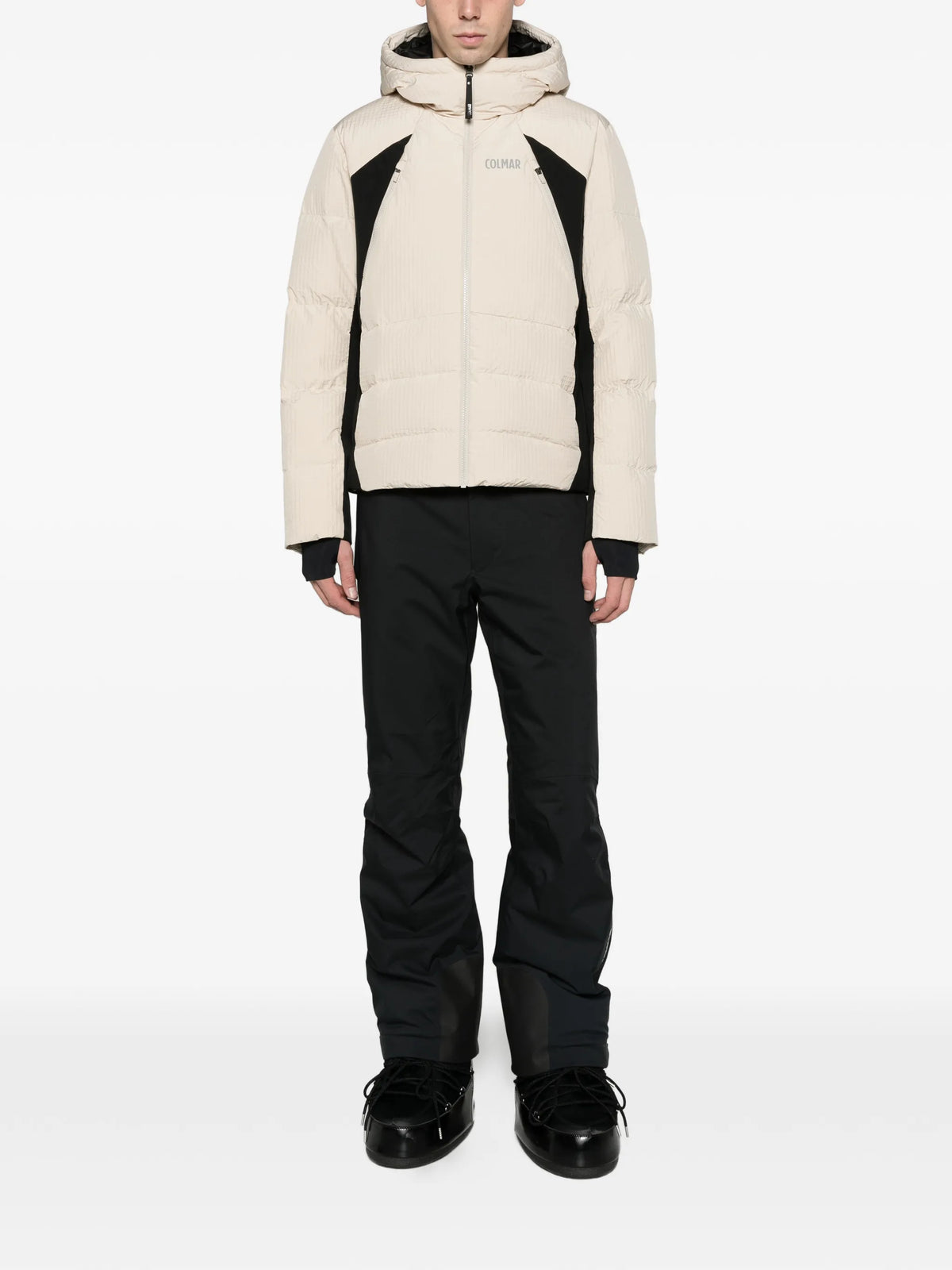 Ice padded ski jacket