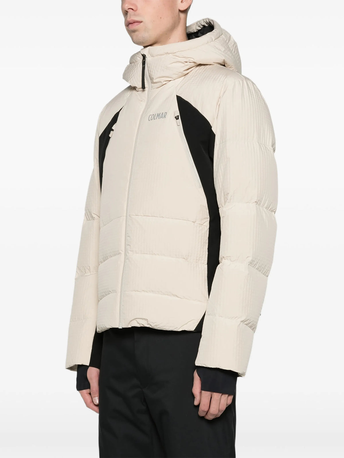 Ice padded ski jacket