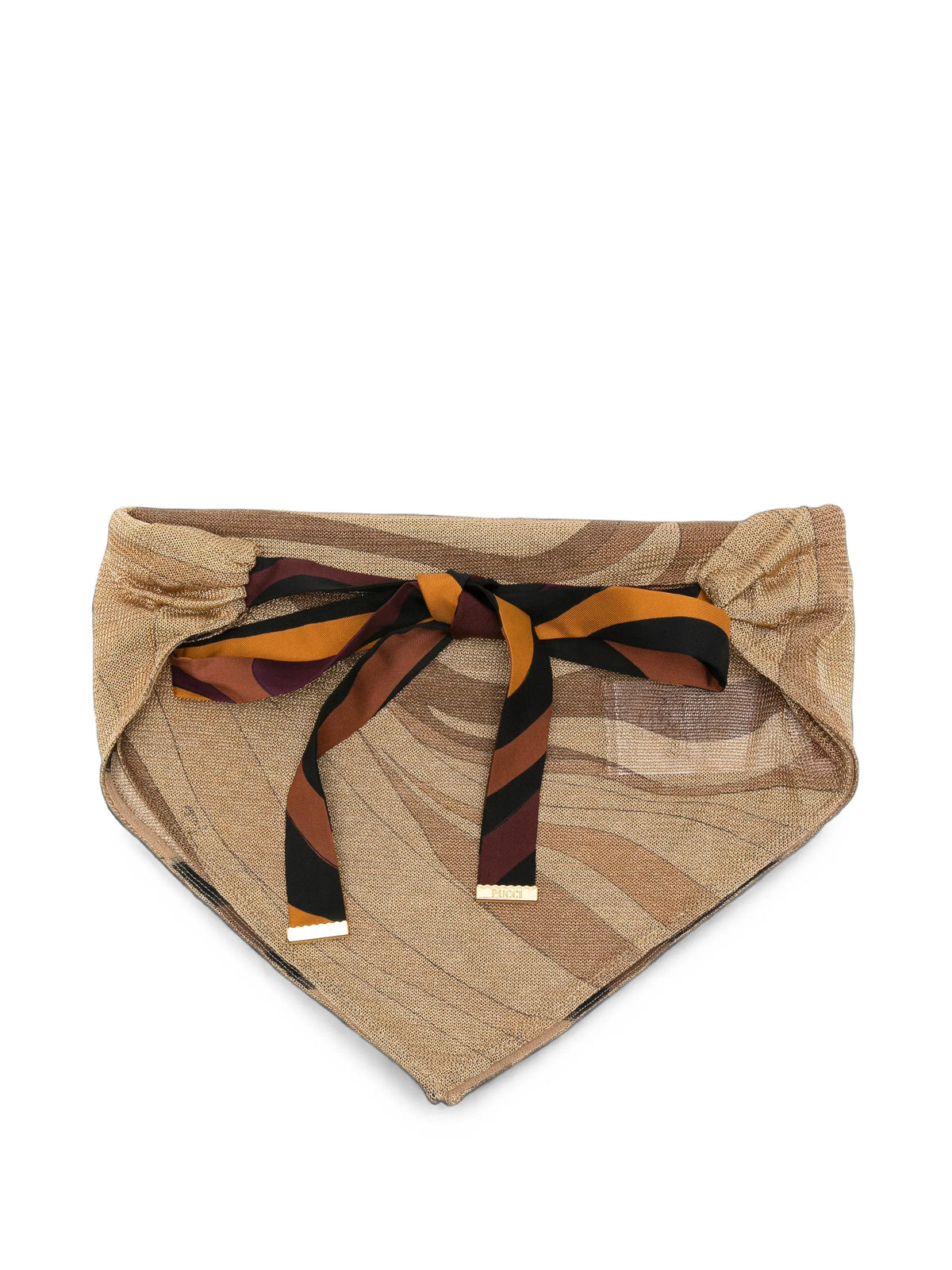 Marmo-print knitted bandana