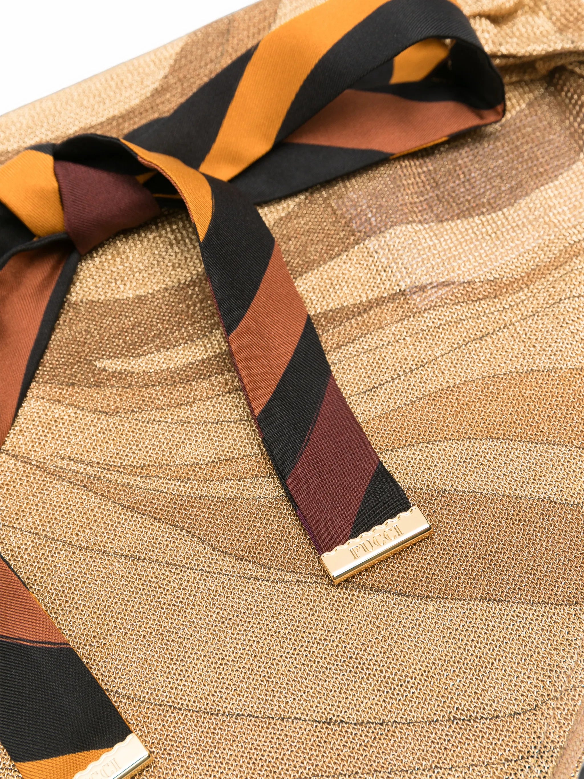 Marmo-print knitted bandana