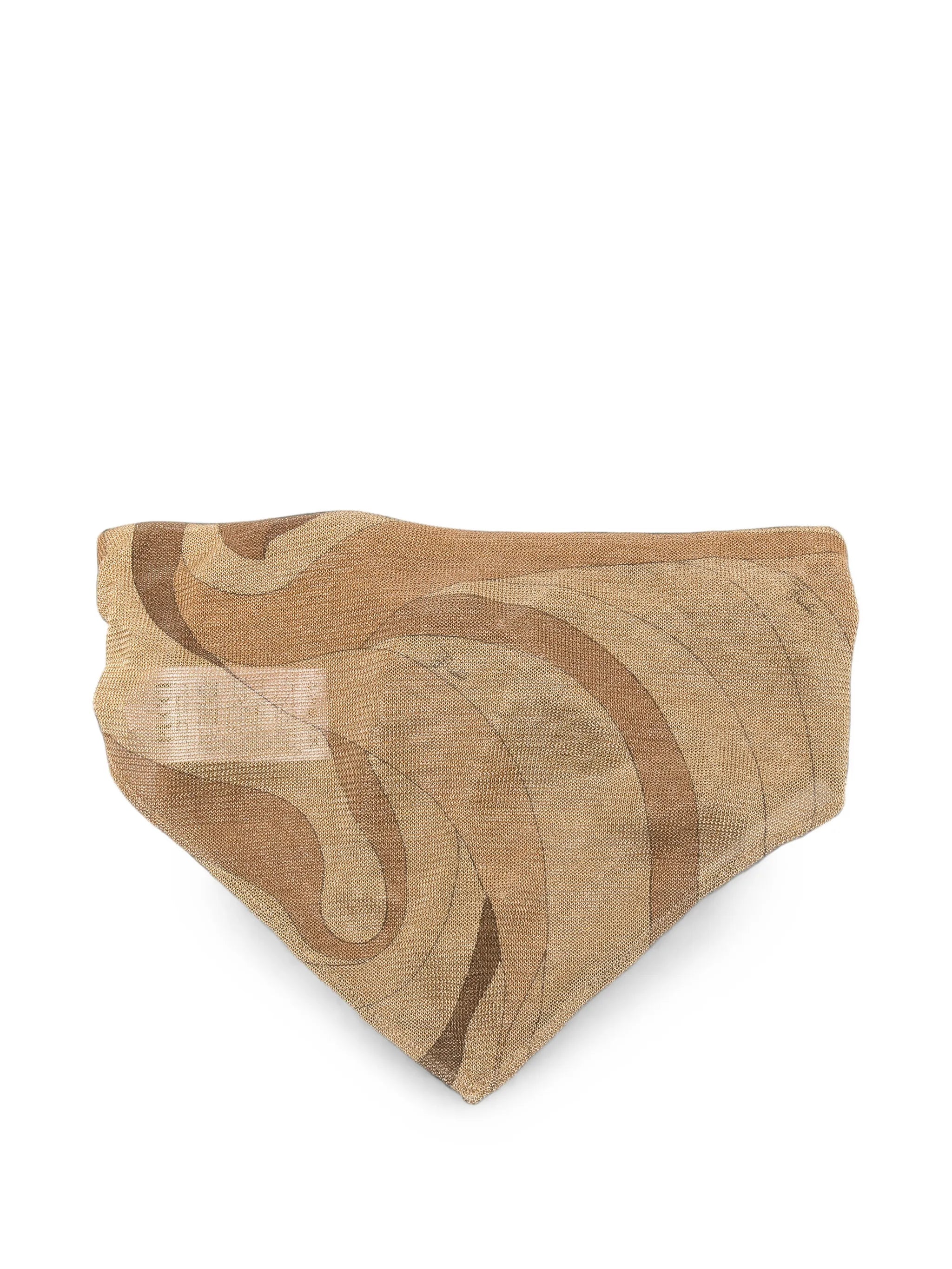 Marmo-print knitted bandana