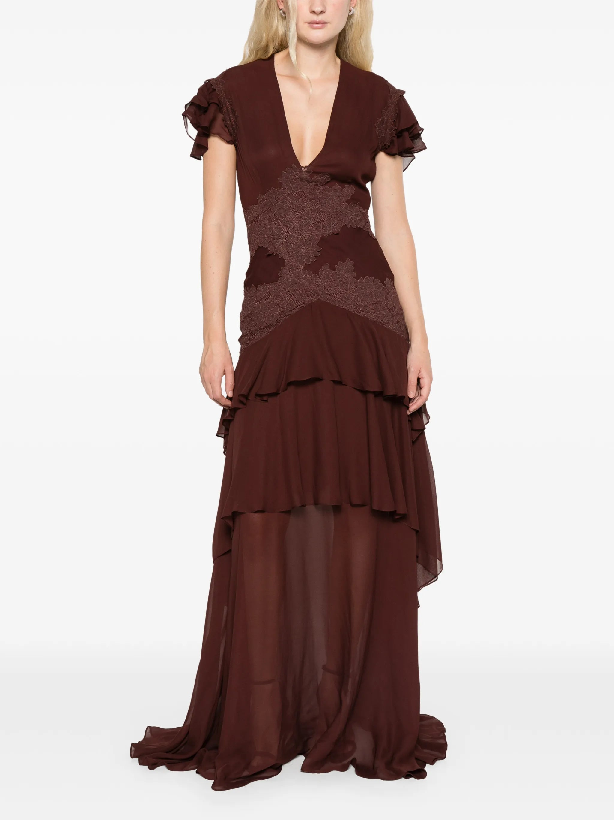 Alcina maxi dress in plum