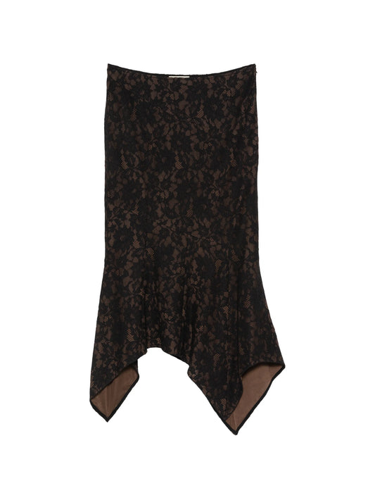 Faela midi skirt in black lace