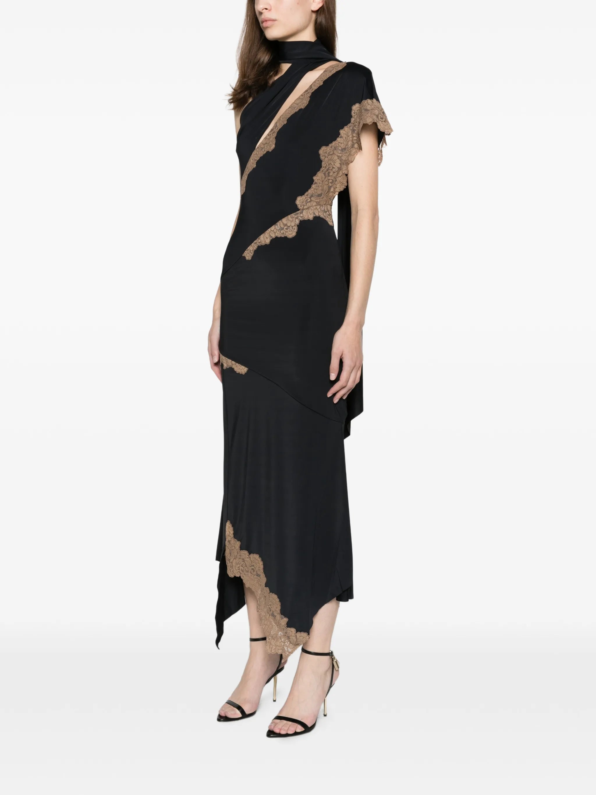 Cosima SS satin maxi dress