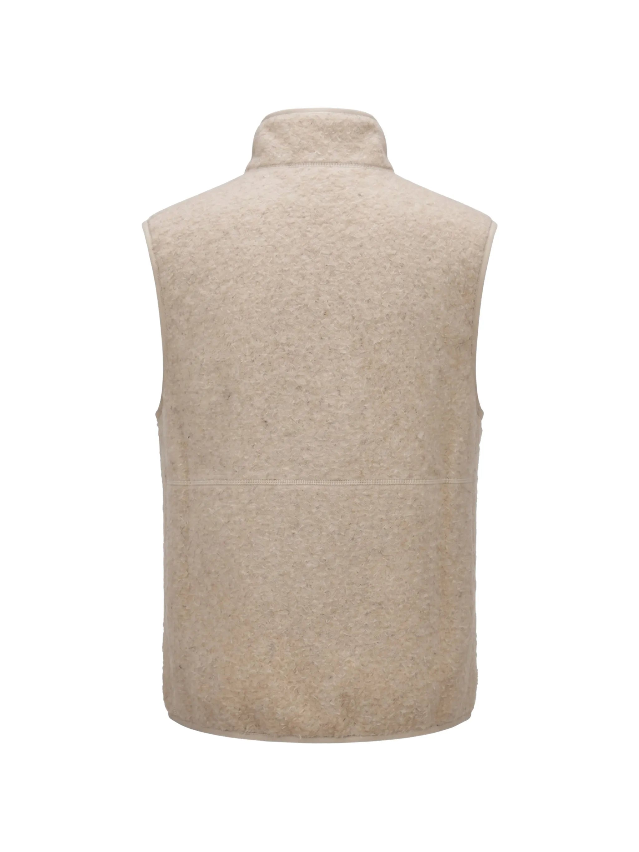 logo-patch brushed-effect gilet