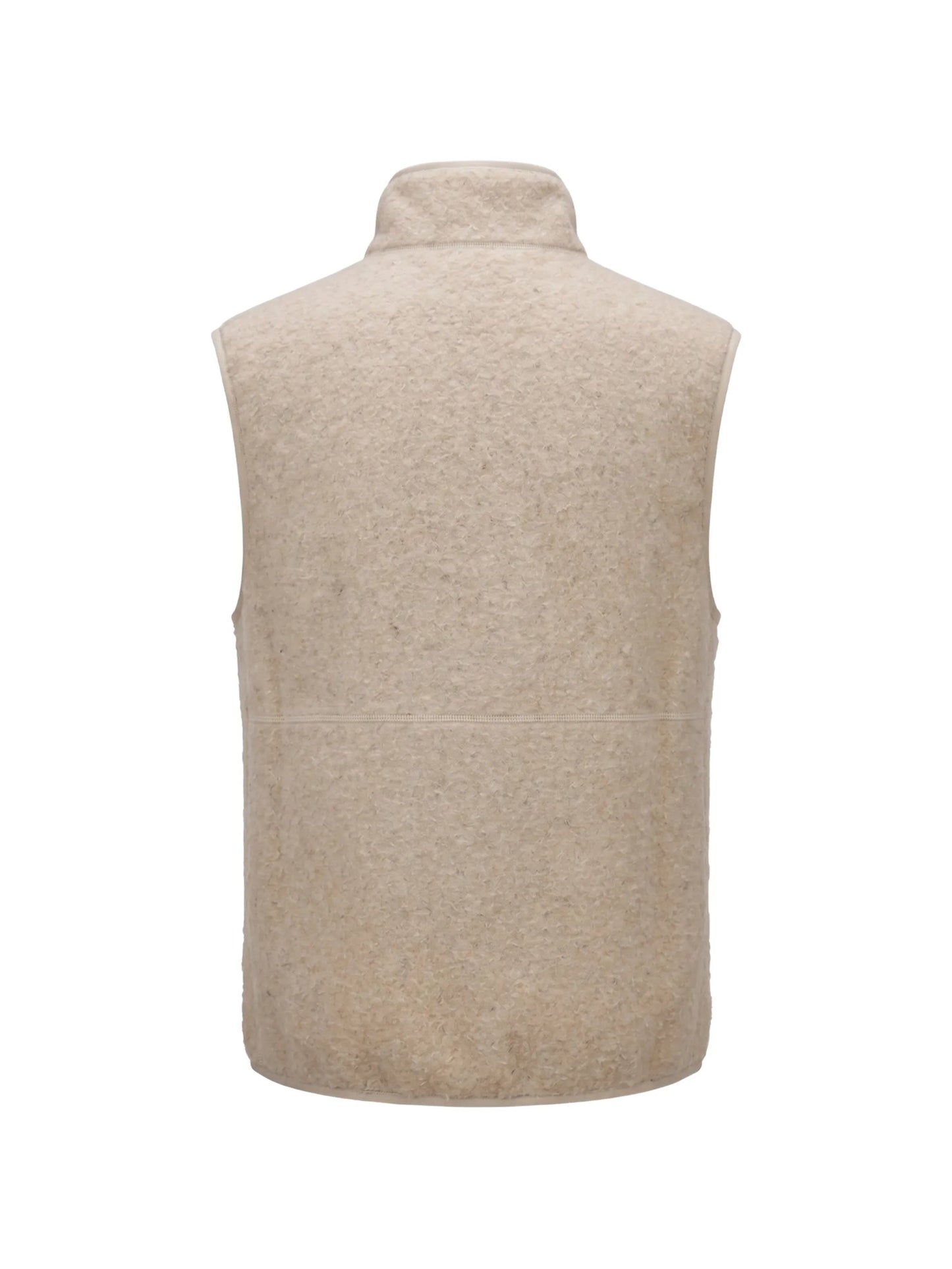 logo-patch brushed-effect gilet