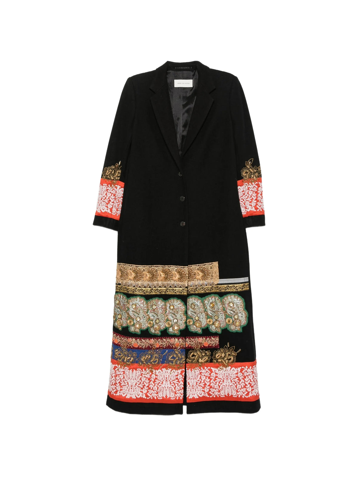 Richy embroidered wool coat