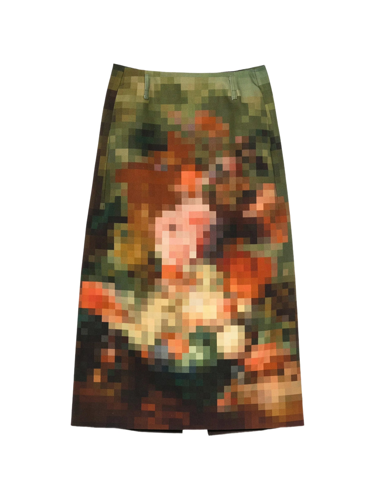 Sentista painting-print maxi skirt