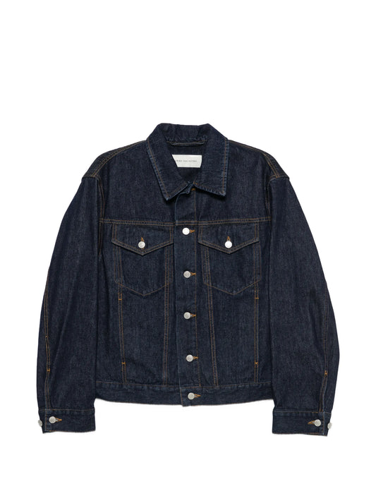 button-down denim jacket