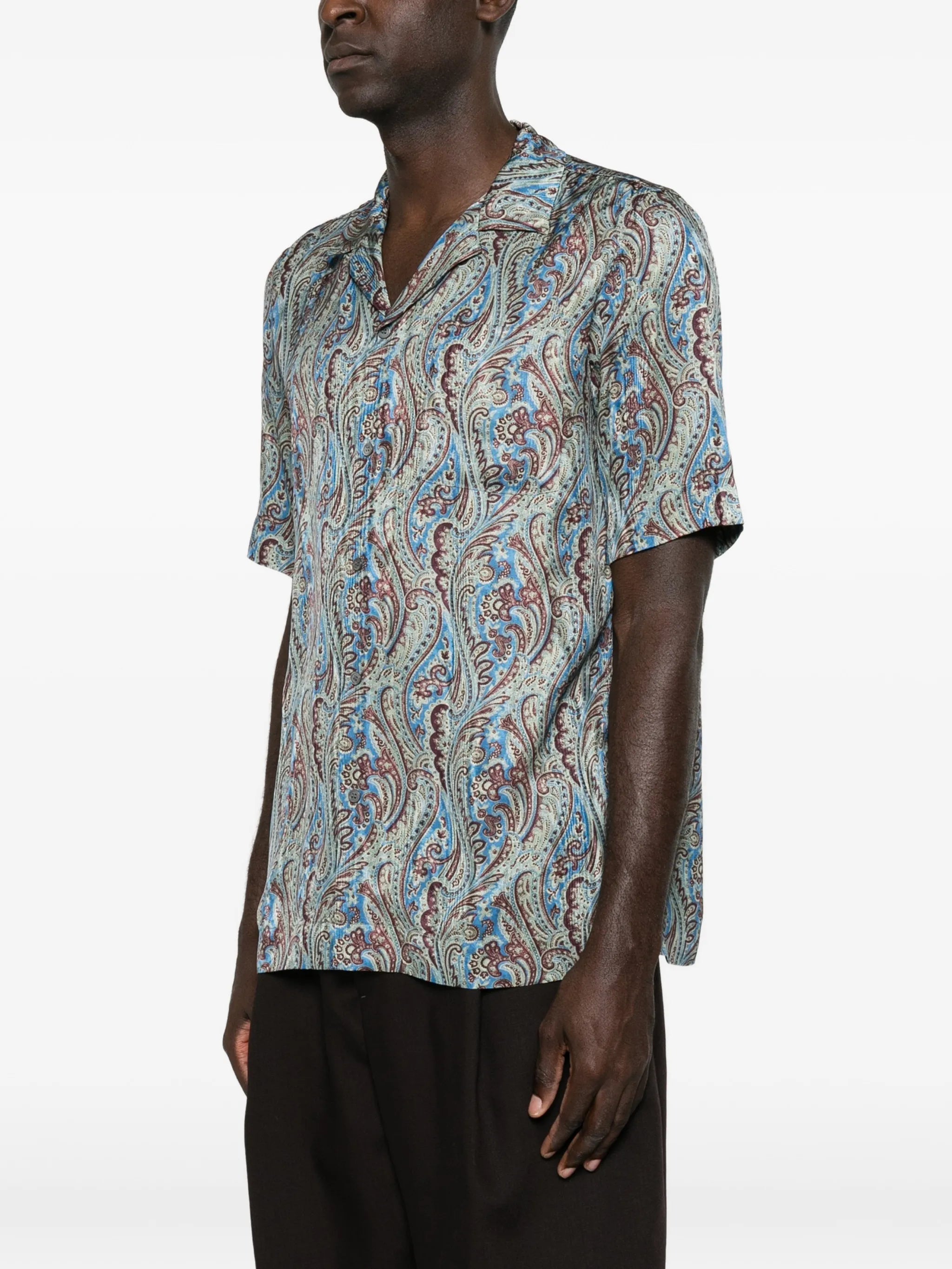 boxy jacquard shirt