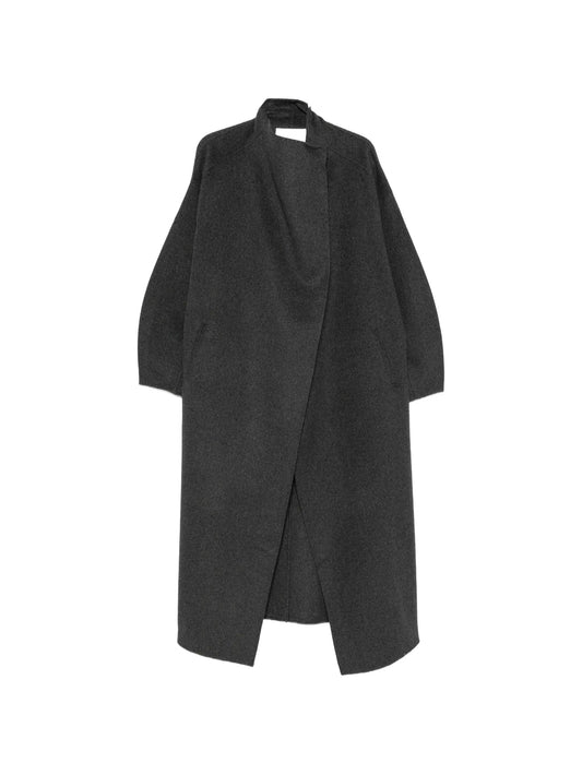 Leroy funnel-neck coat