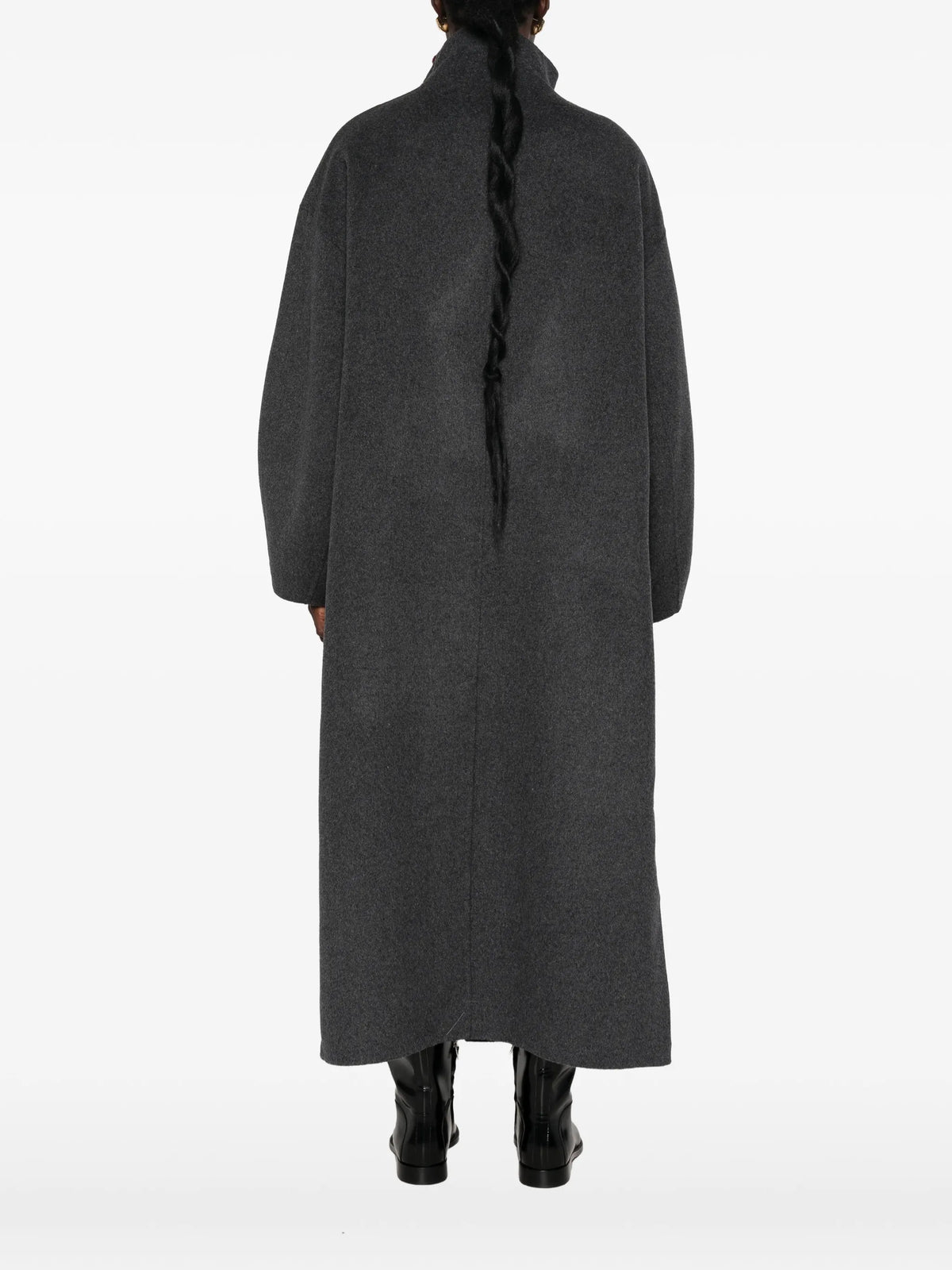 Leroy funnel-neck coat
