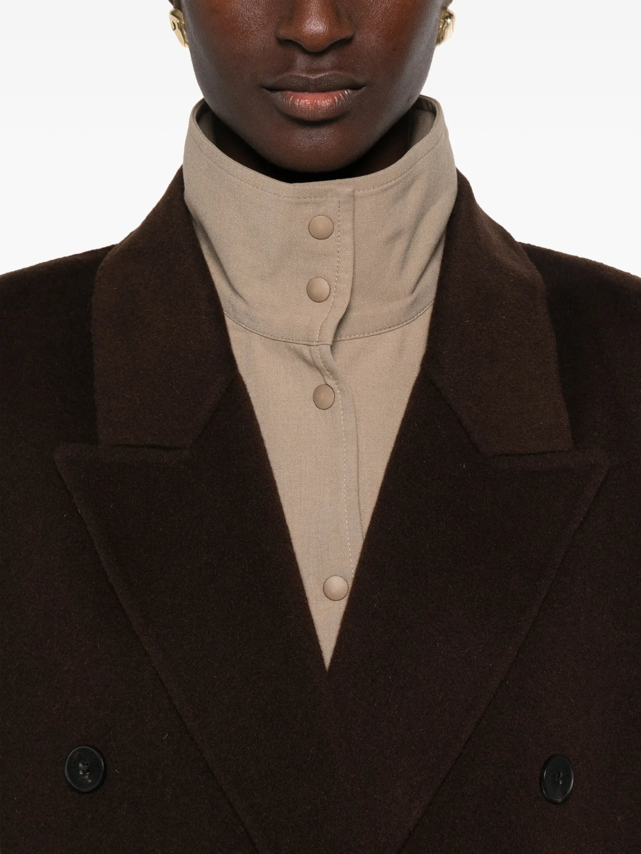 Gaia double-breasted coat