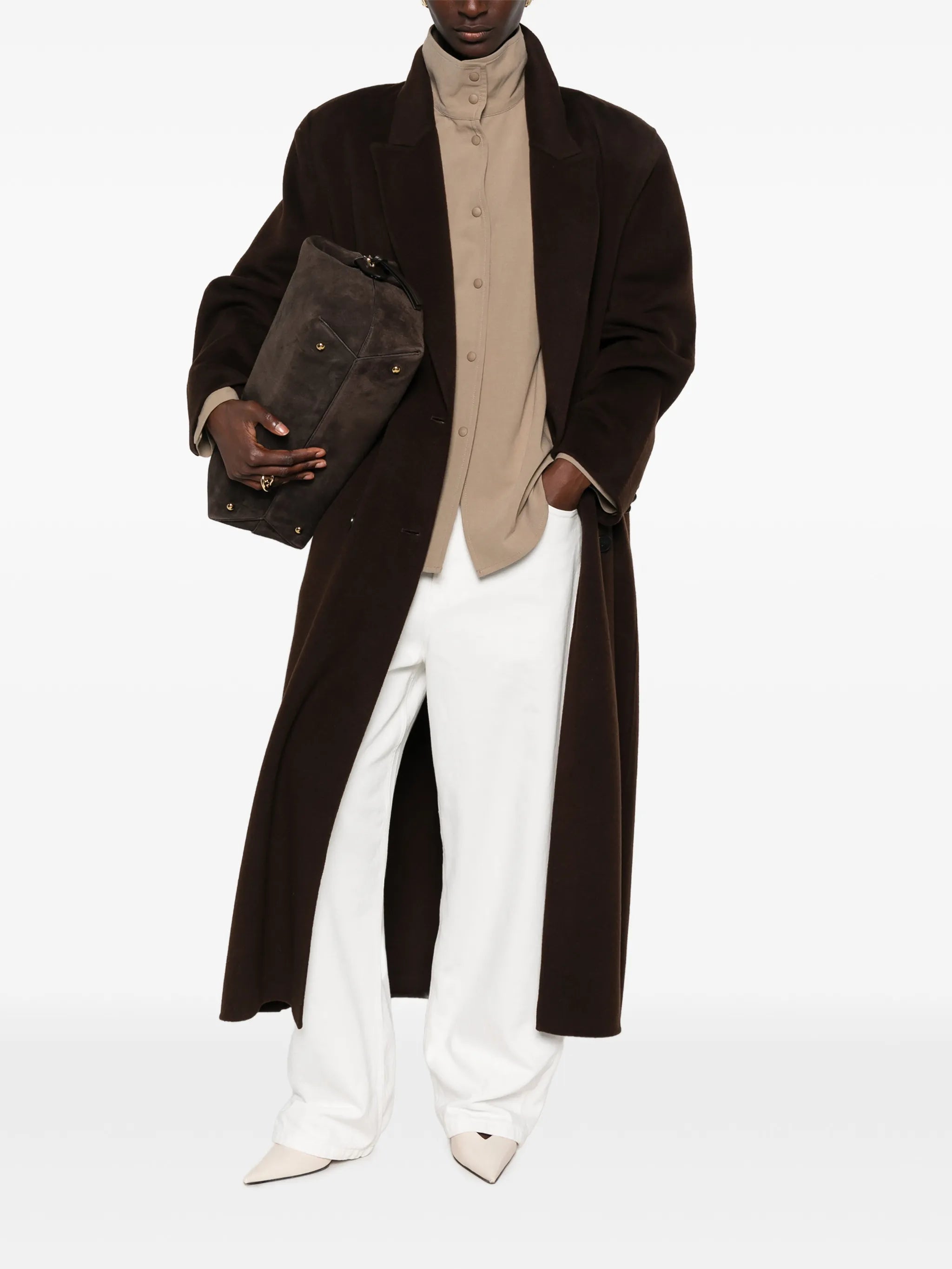 Gaia double-breasted coat