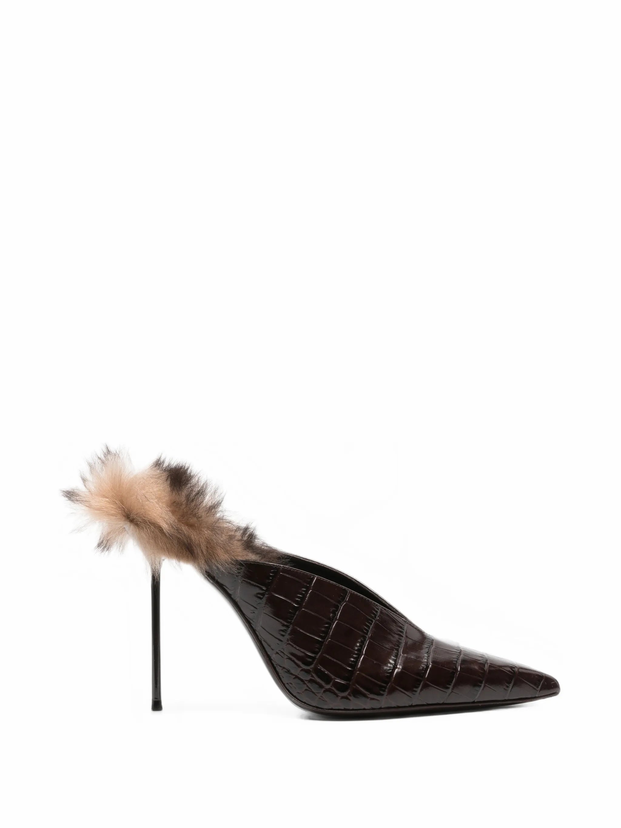 Lidia fur sabot shoes 105