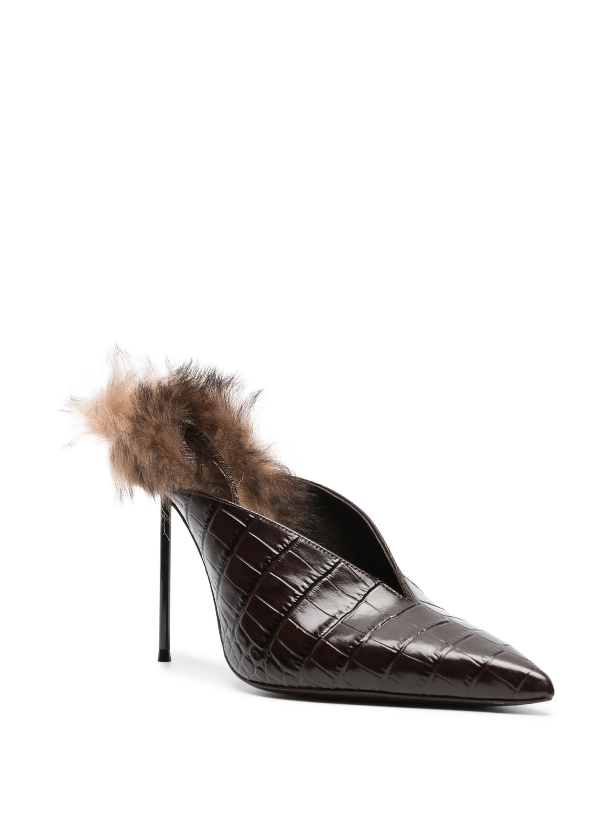 Lidia fur sabot shoes 105