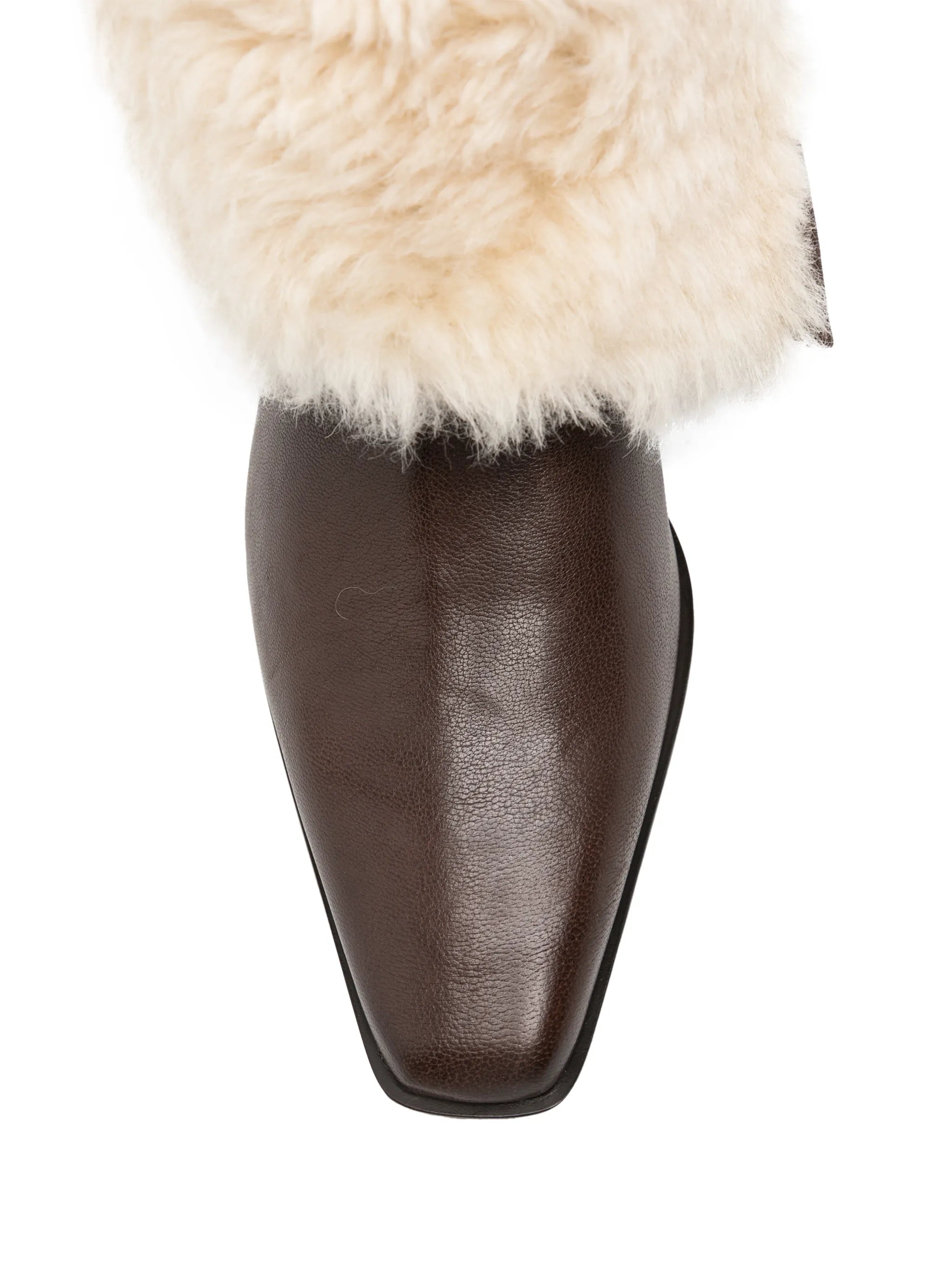 Bettina shearling-trim ankle boots