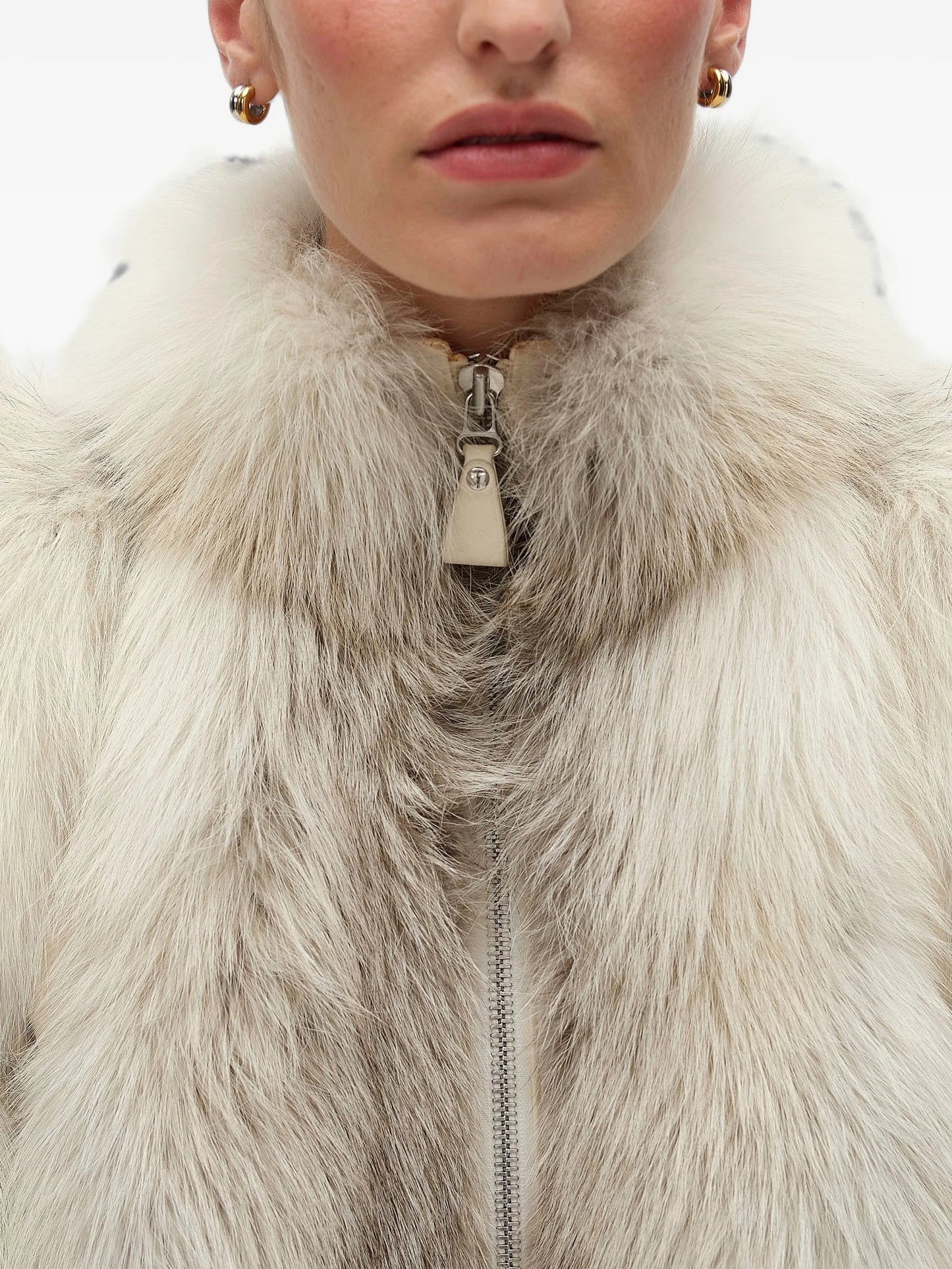 Wes two-tone hoop earrings