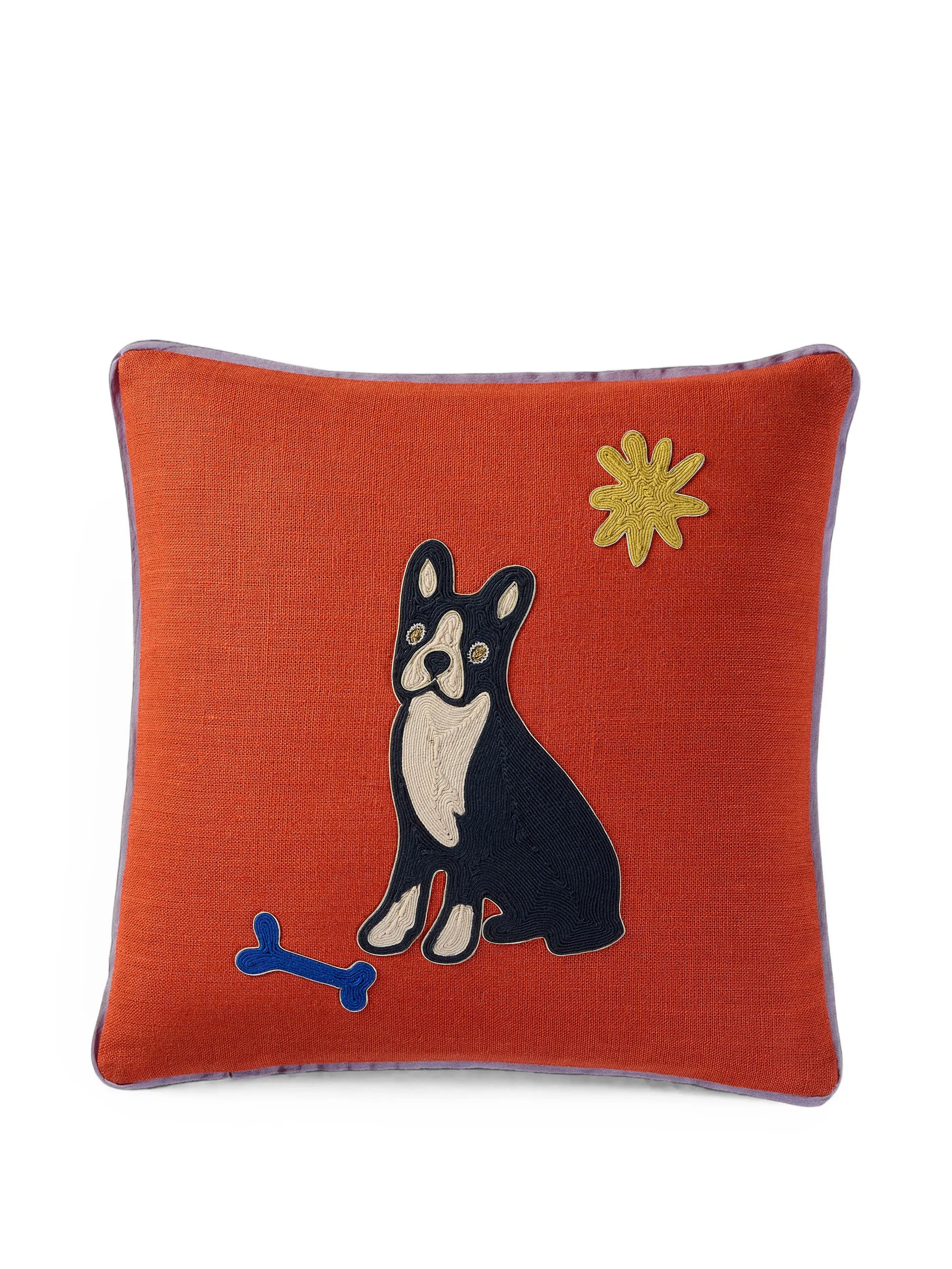 Frenchie Playa Dogs cushion