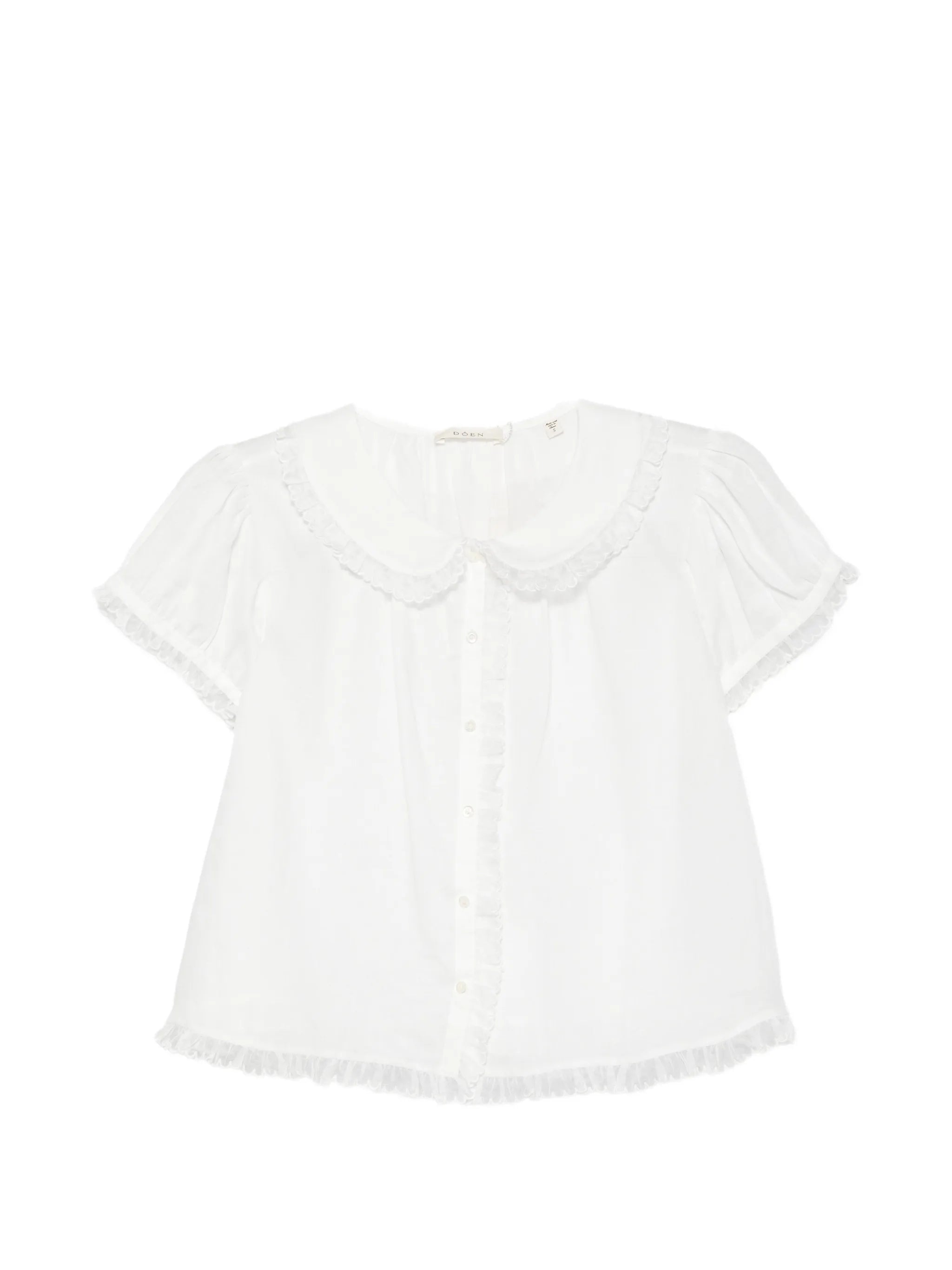 Karina ruffled-trim top