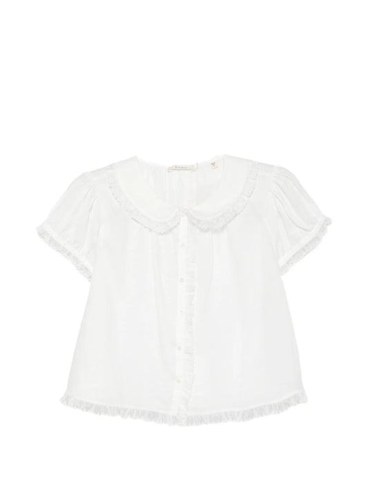 Karina ruffled-trim top