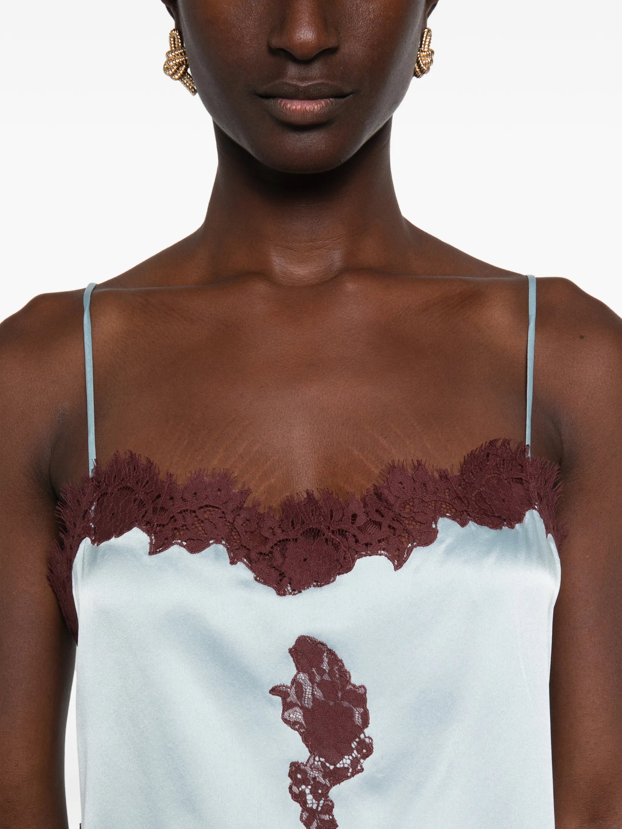 Avelaine lace-trim top