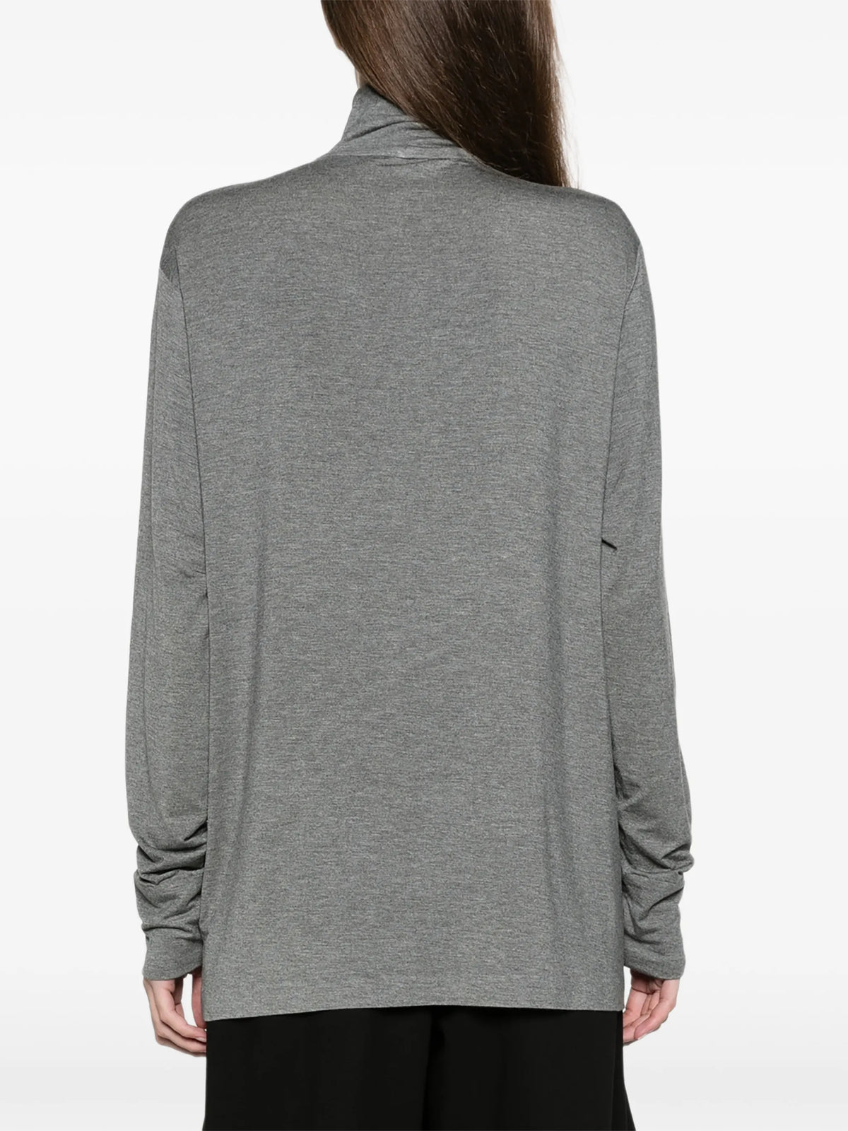 long-sleeve turtleneck easy-fit top